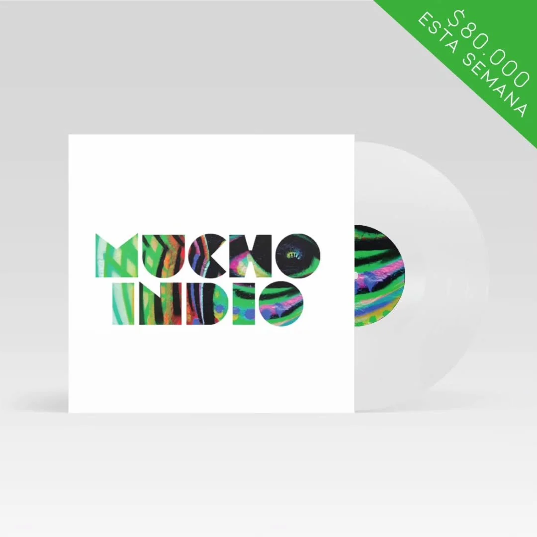 Con motivo del lanzamiento del primer &aacute;lbum de Mucho indio en vinilo, queremos darte un precio muy especial para que lleves este disco de colecci&oacute;n. 

Solo por esta semana podr&aacute;s llevarlo por $80.000 cop + env&iacute;o. 
Env&iacu