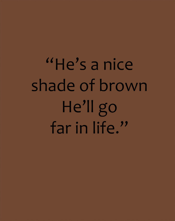 Brown Colored Boy (Text)