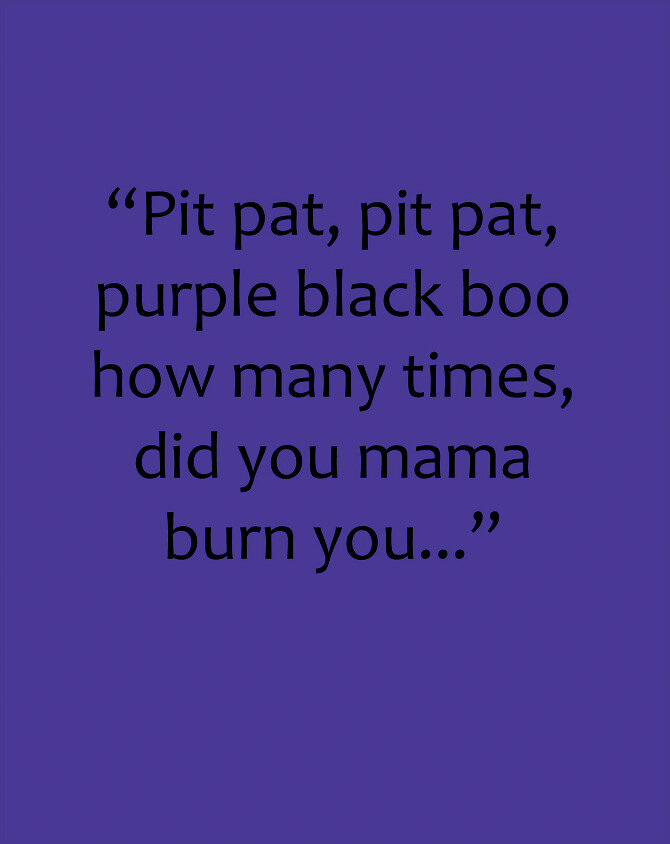 Purple Colored Boy (Text)