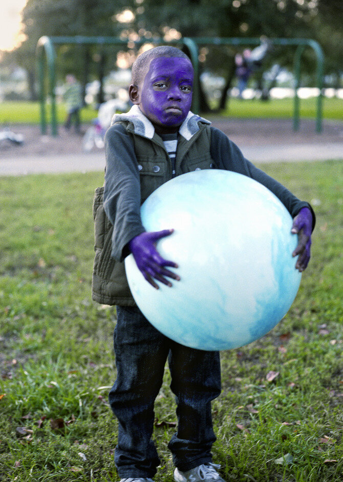 Purple Colored Boy