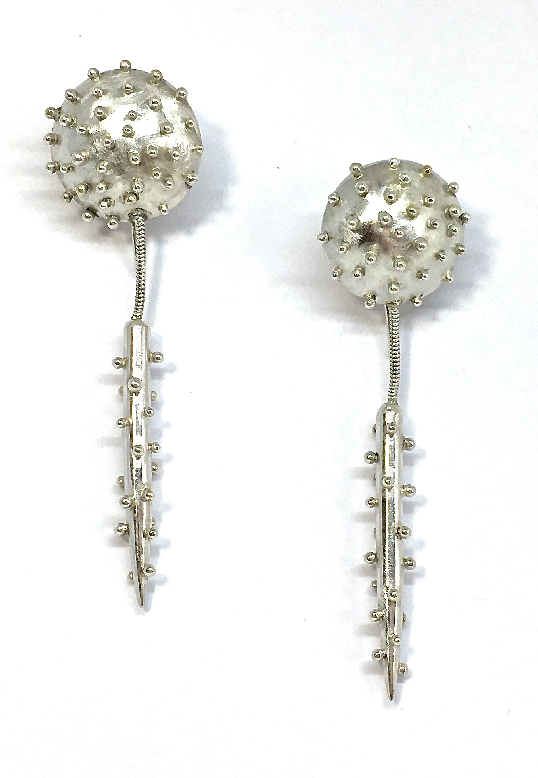 Long Silver Earrings