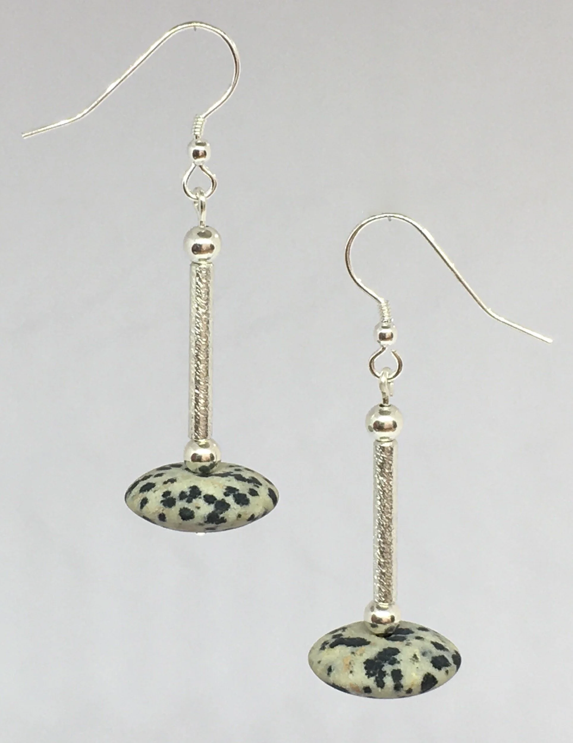 Dalmatian Stone Earrings