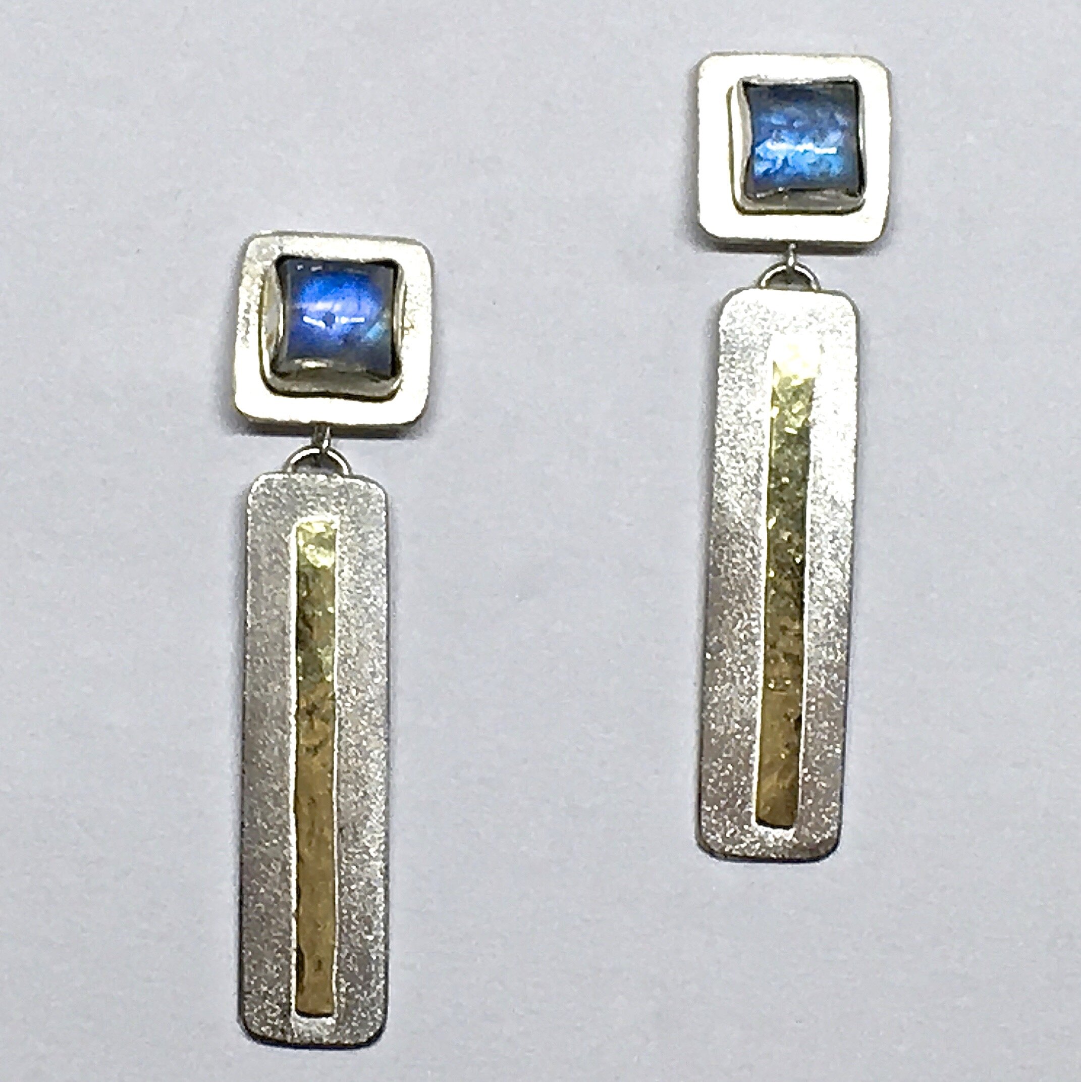 Blue Moonstone Earrings