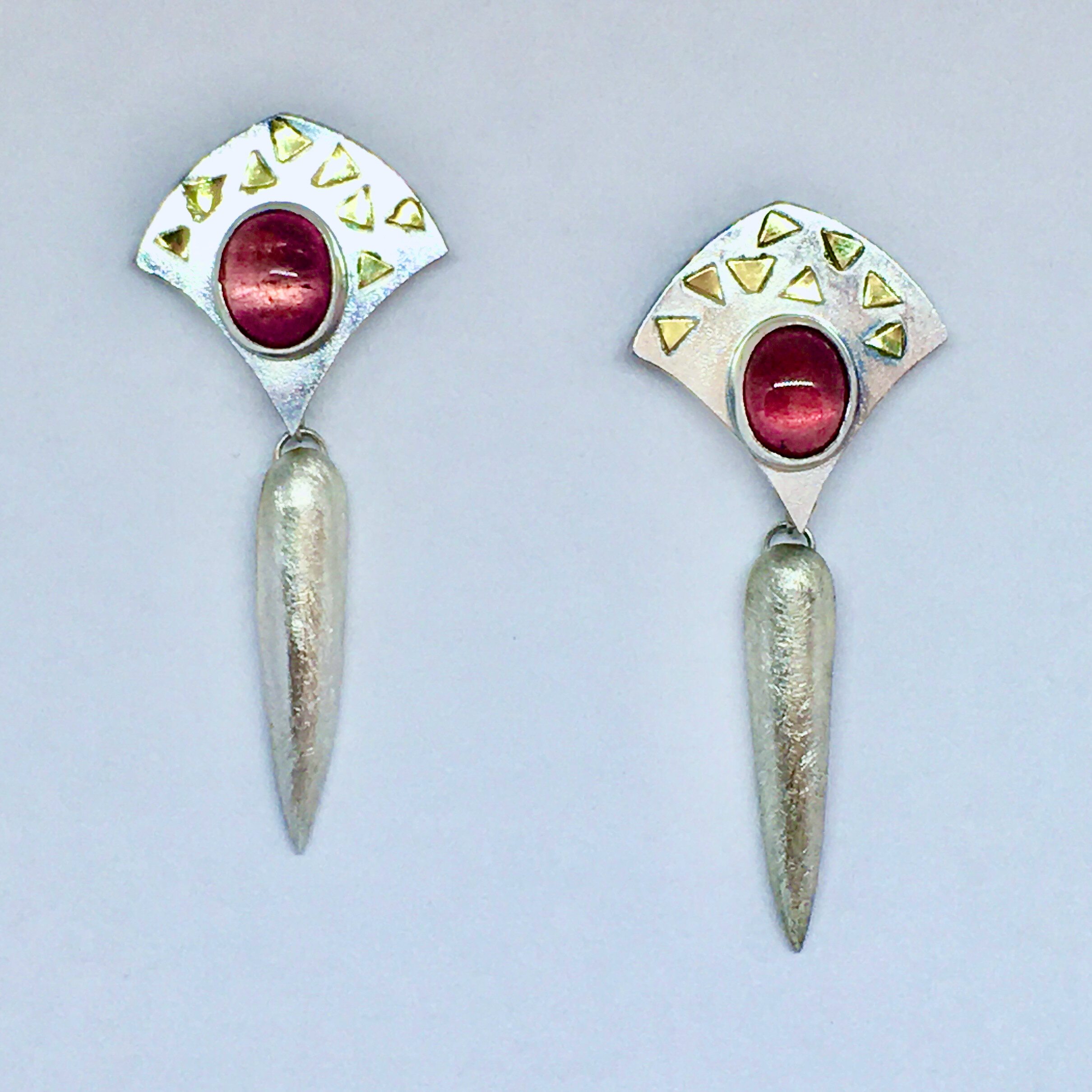 Pink Tourmaline Earrings
