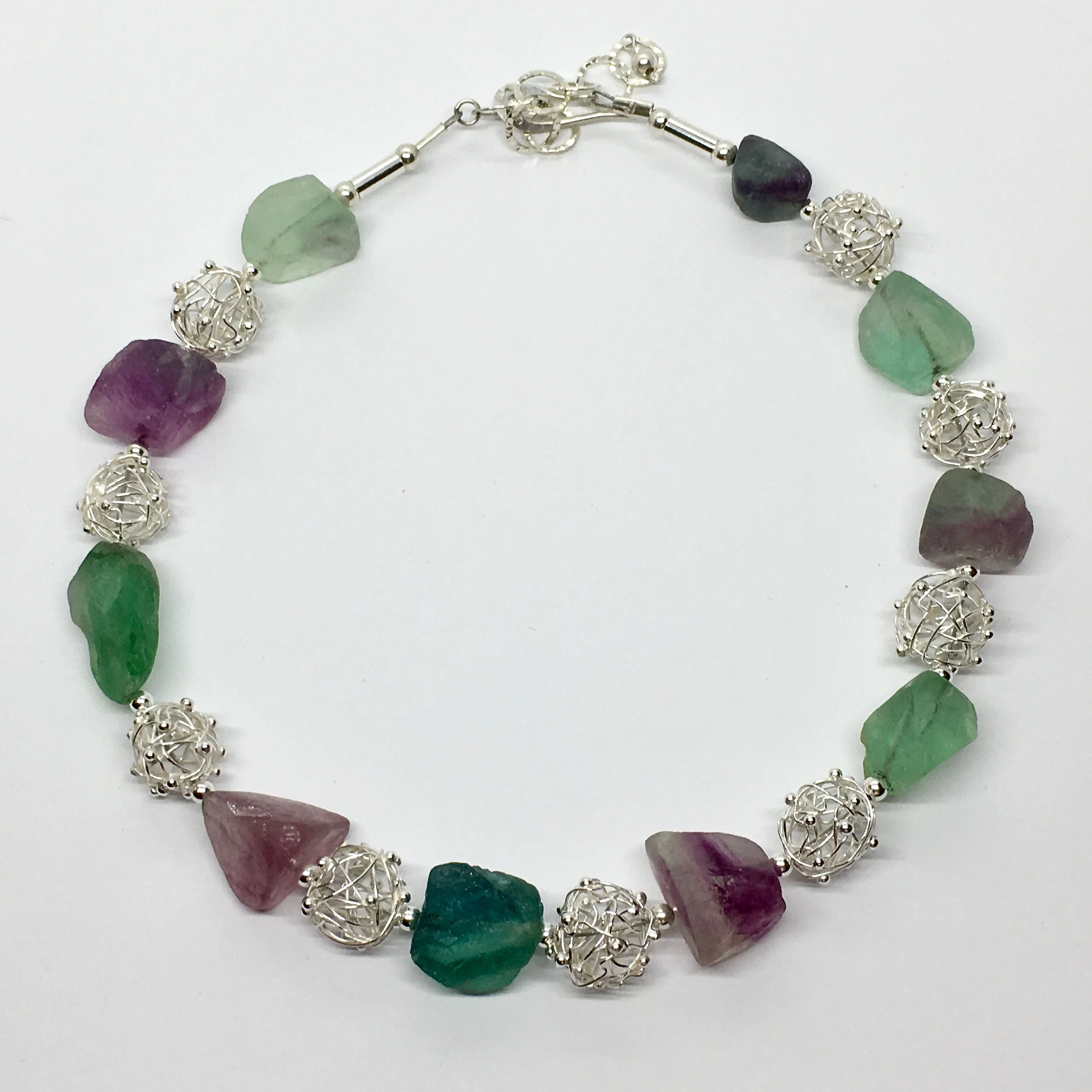 Silver and Fluorite Necklace