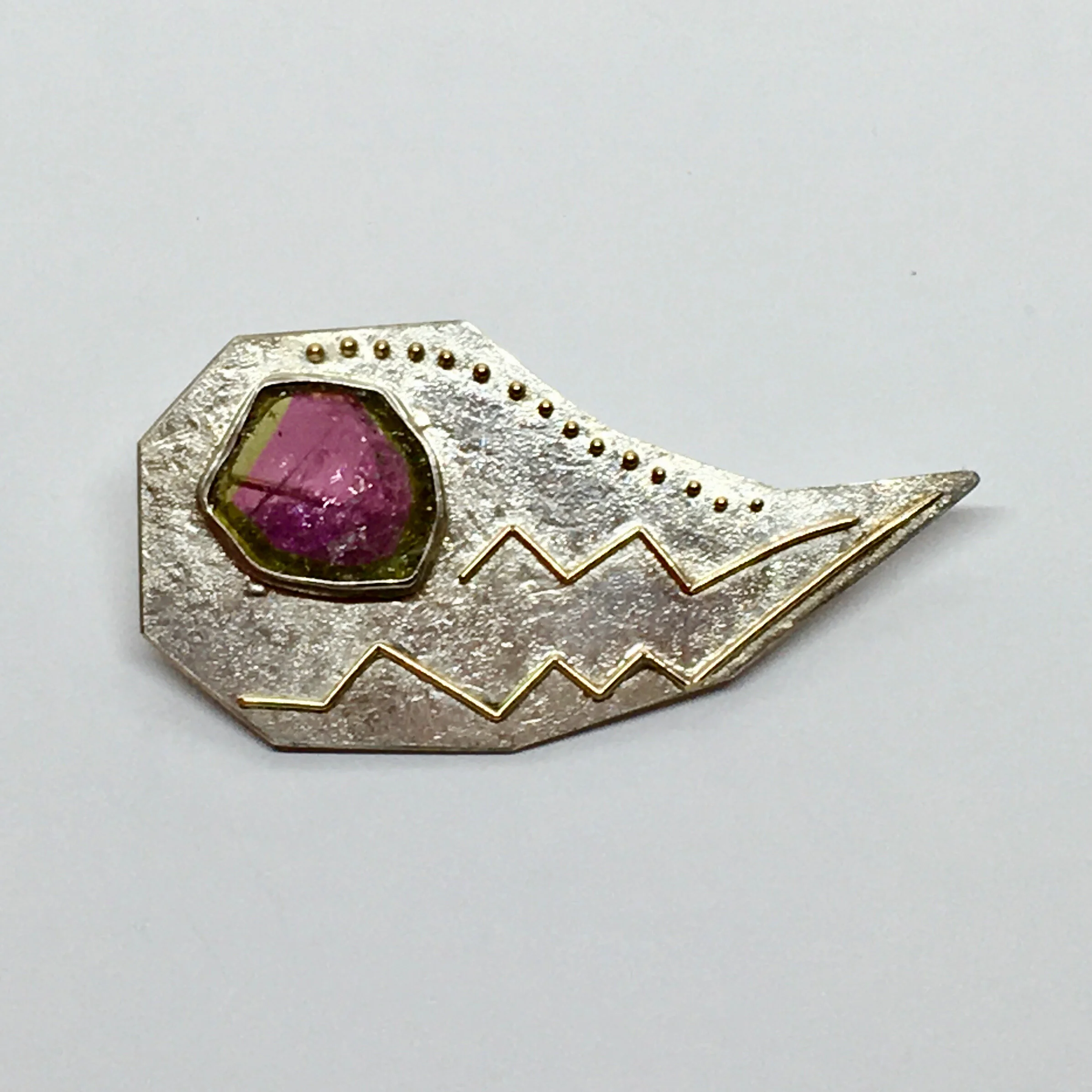 Watermelon Crystal Brooch