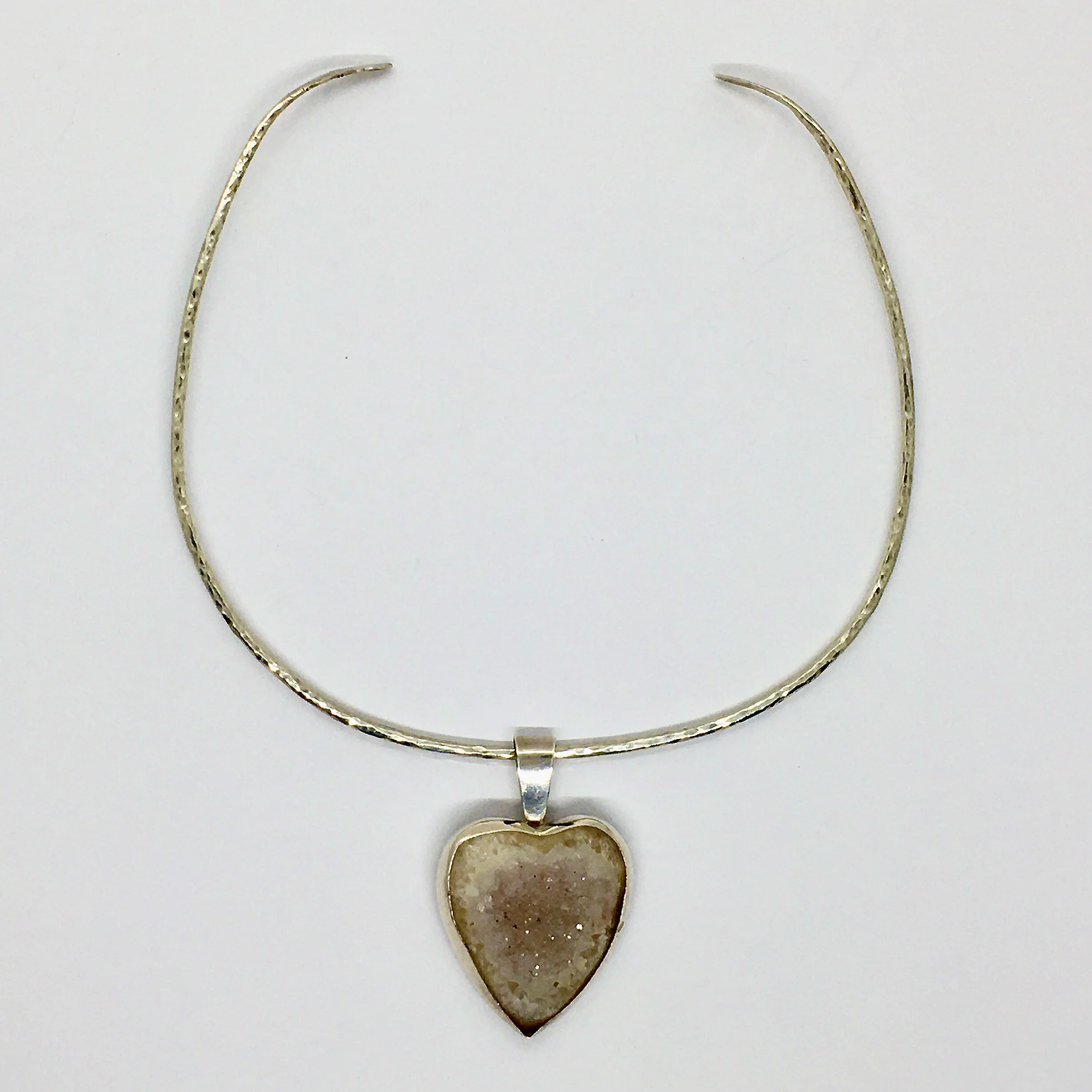 Torque with Rock Crystal Heart