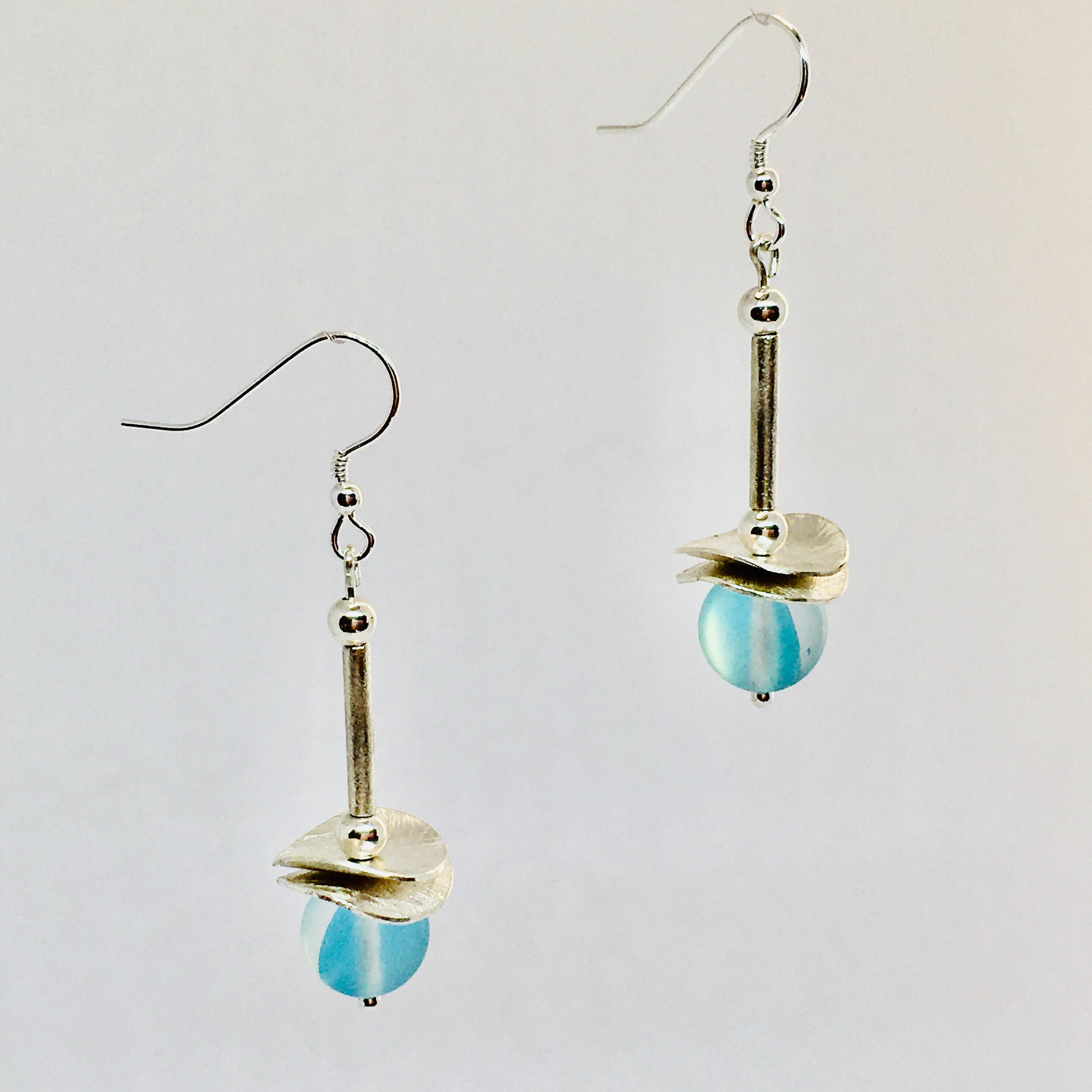 Austrian Blue Crystal Earrings