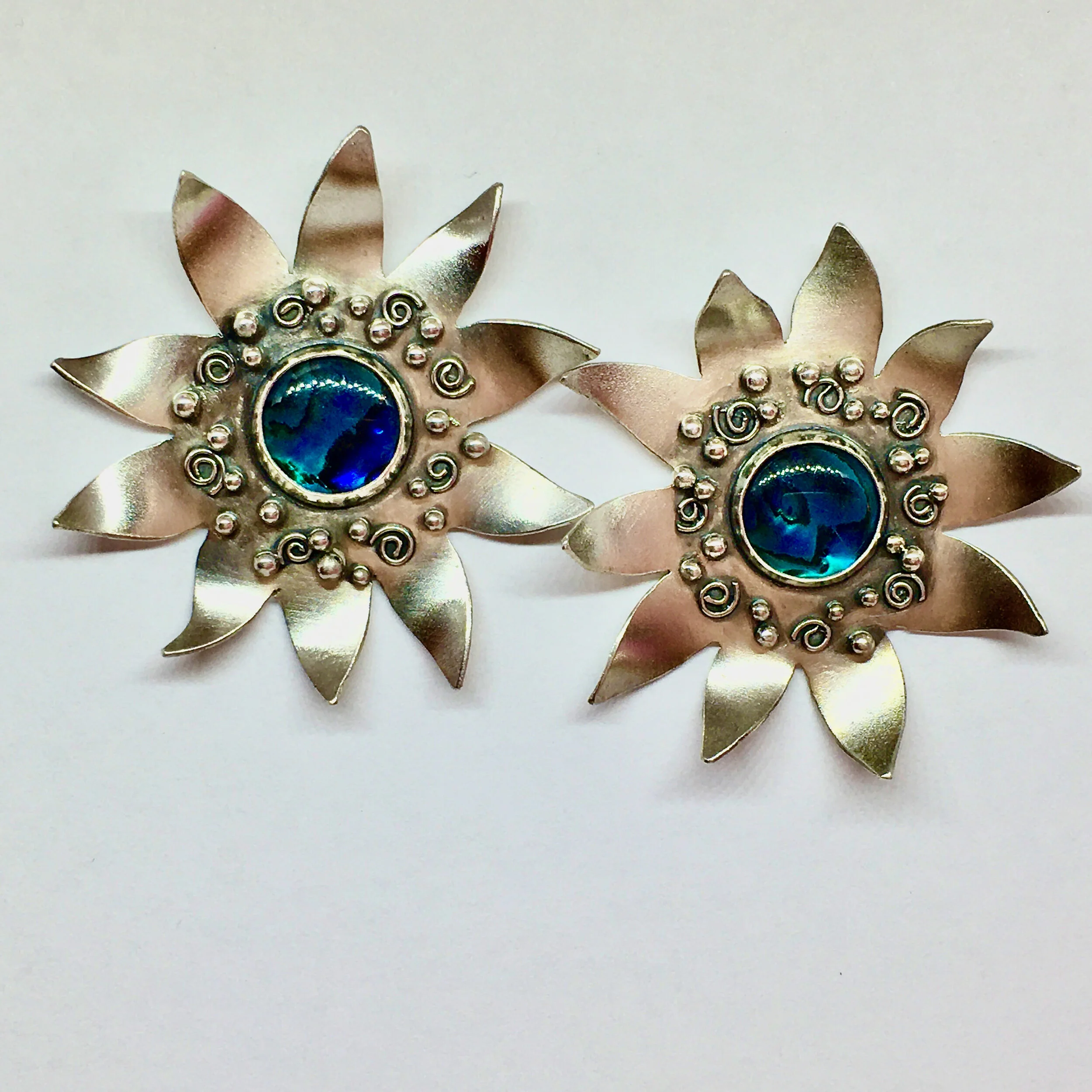 Dramatic Flower Earrings