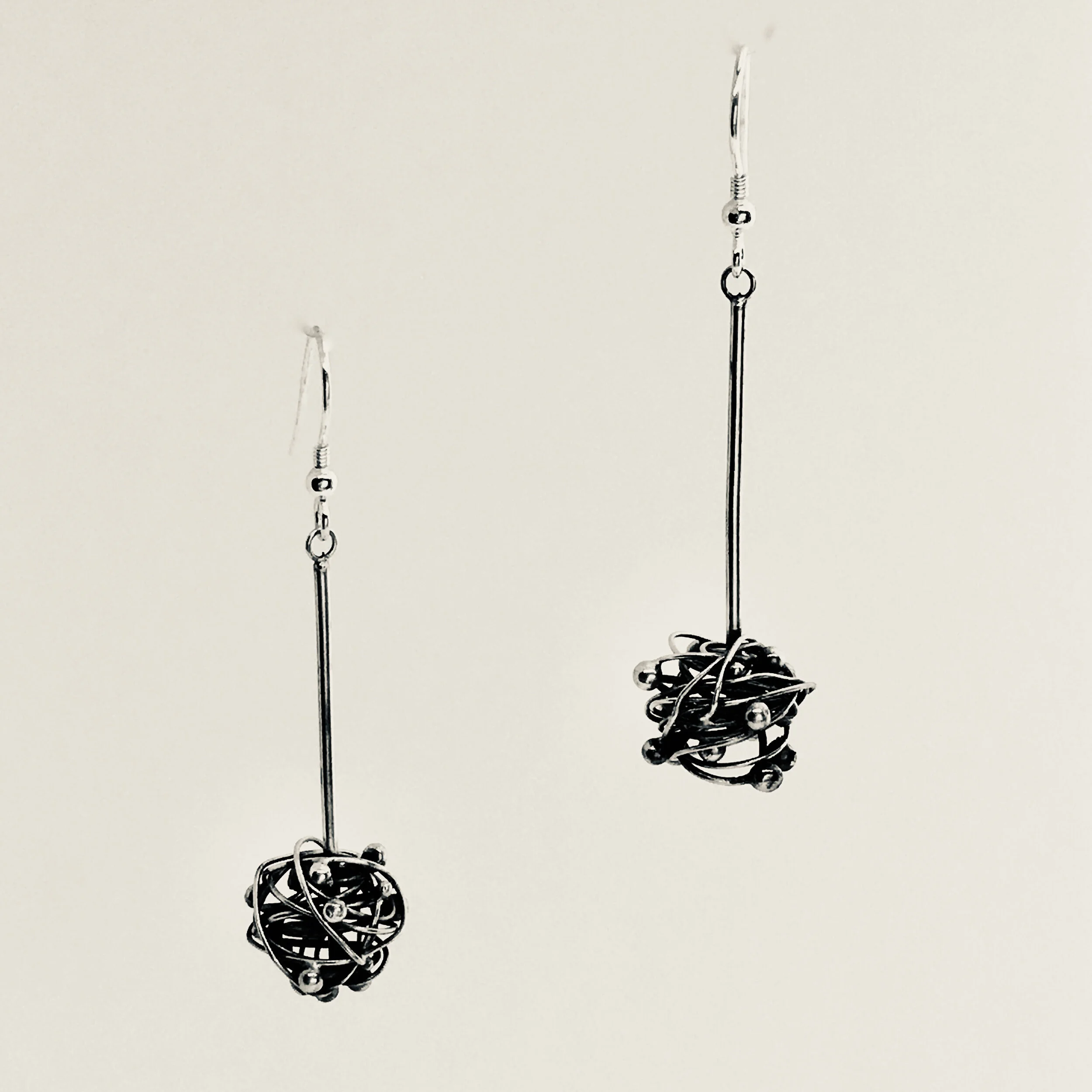 Silver Pendant Earrings