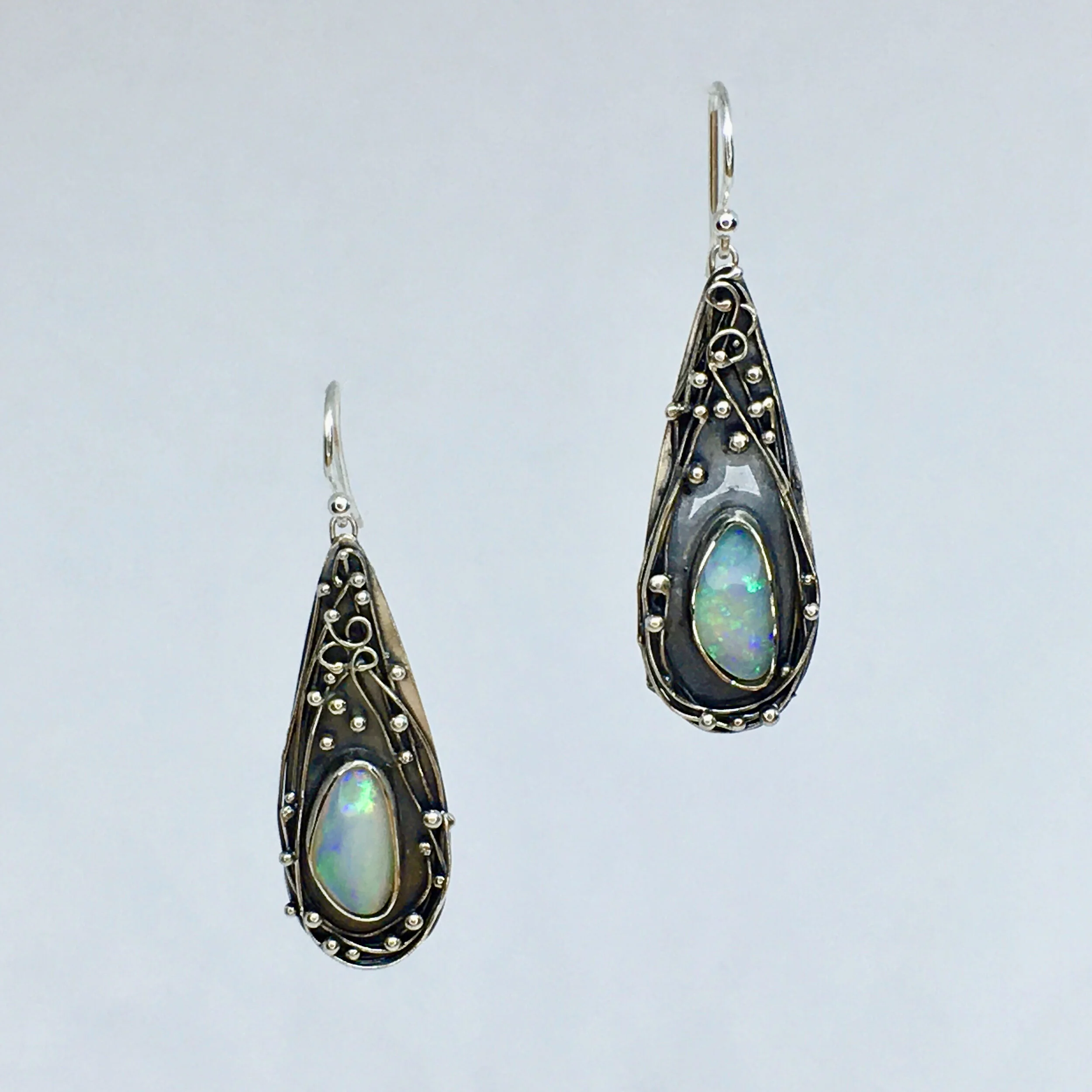 Natural Opal Earrings