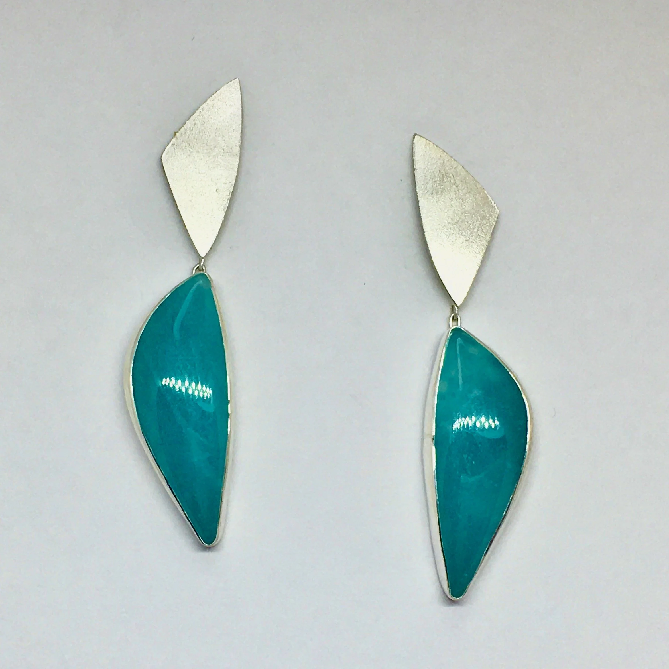 Bahama Blue Jade Earrings