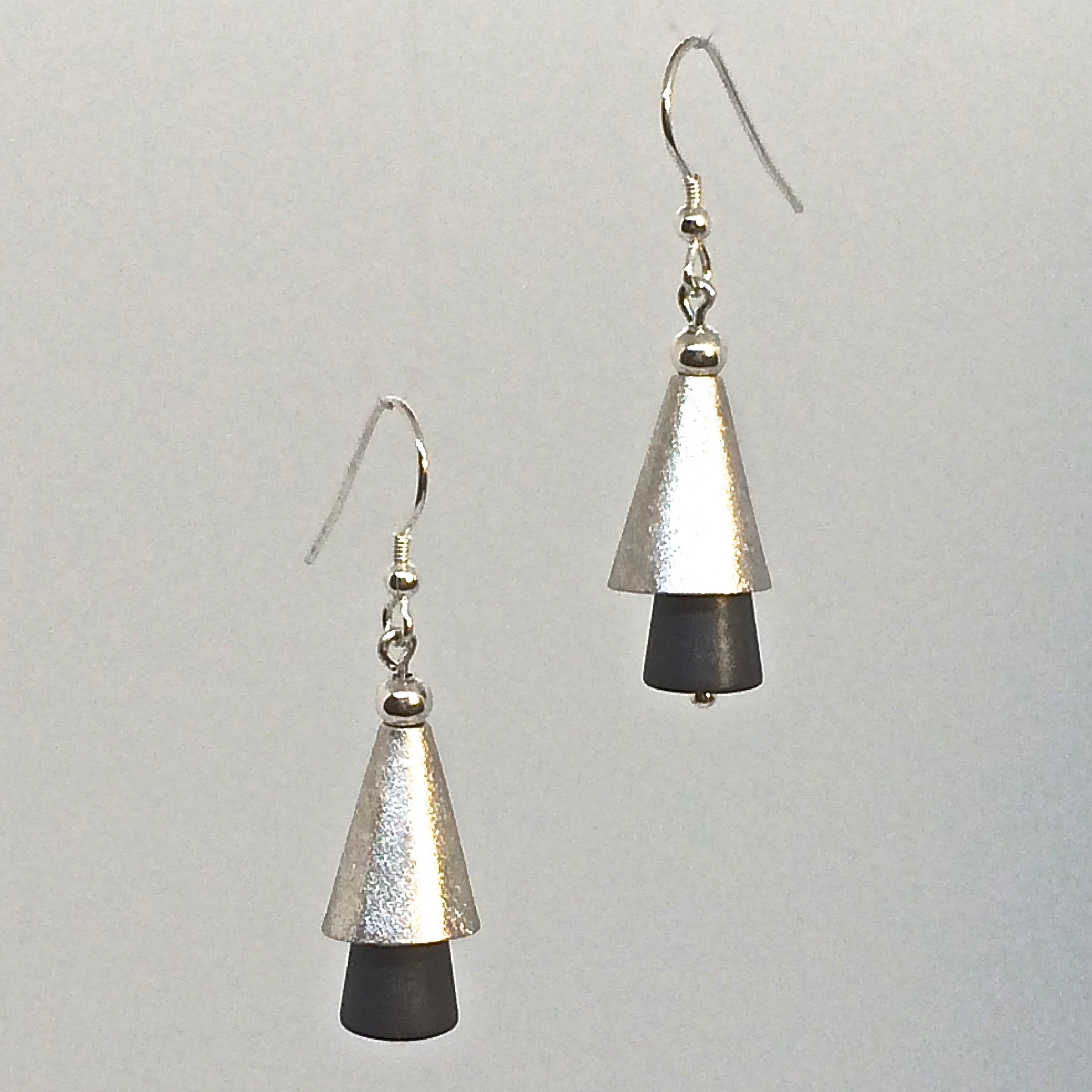 Haematite Cone Earrings