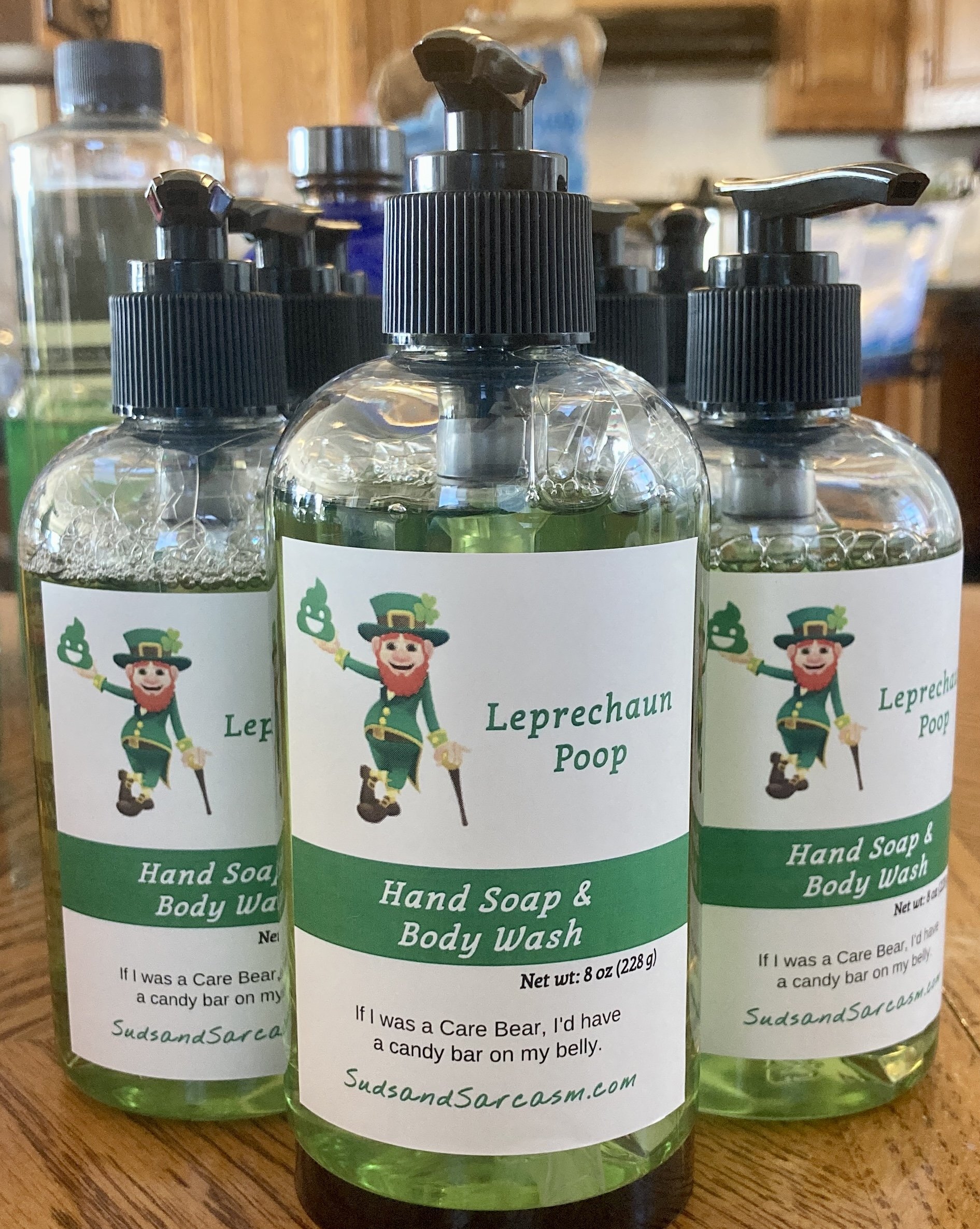 Leprechaun Poop Liquid Soap — Suds & Sarcasm