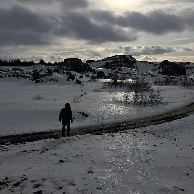 Found a suitably empty space to take a walk... Iceland is pretty good for that!