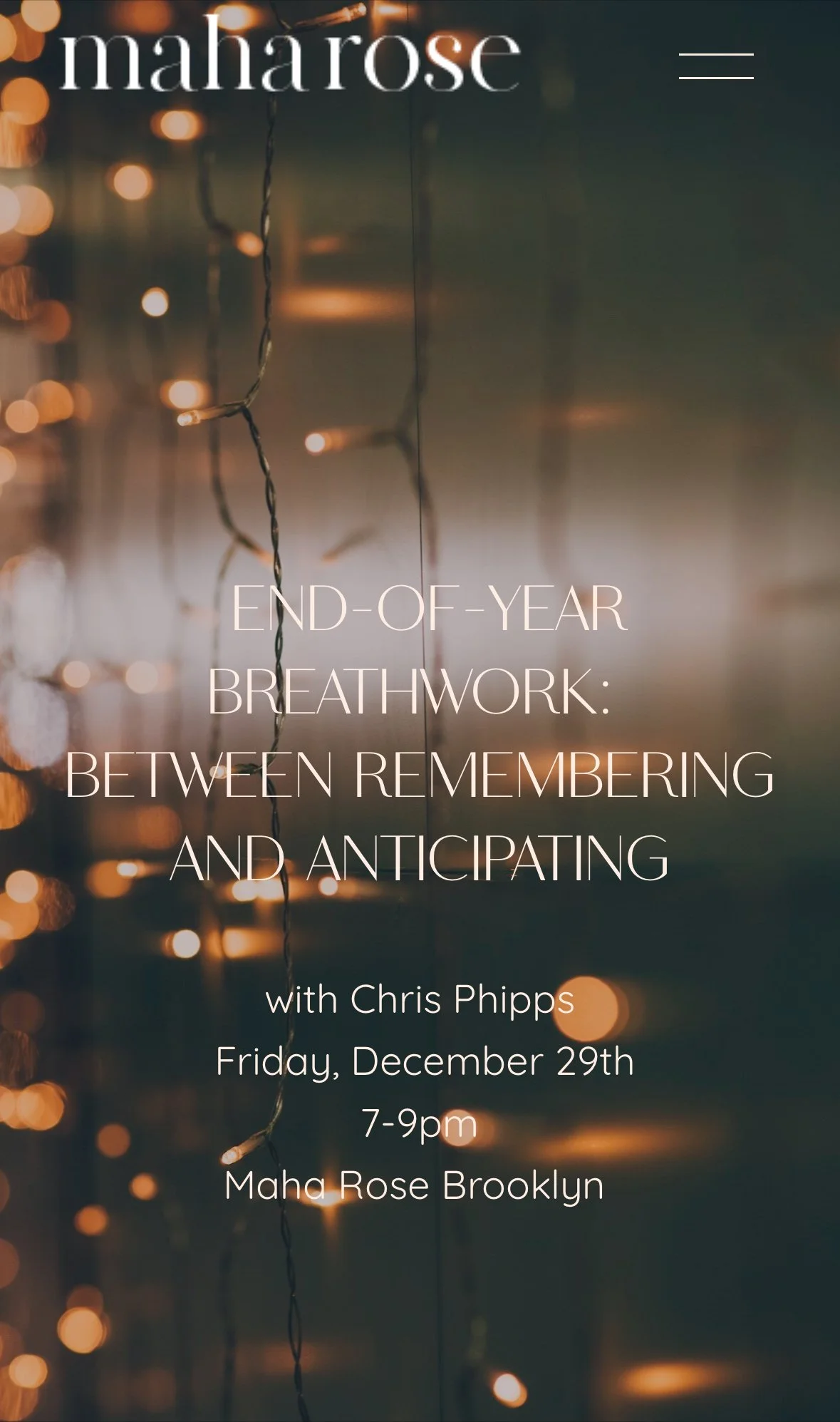 End-of-Year Breathwork: Between Remembering and Anticipating