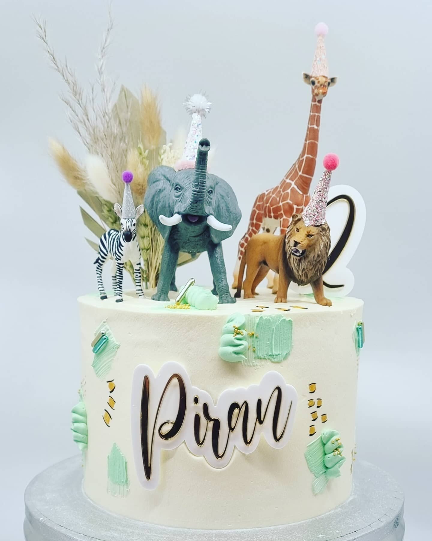 2nd Birthday Party Animal Cake 