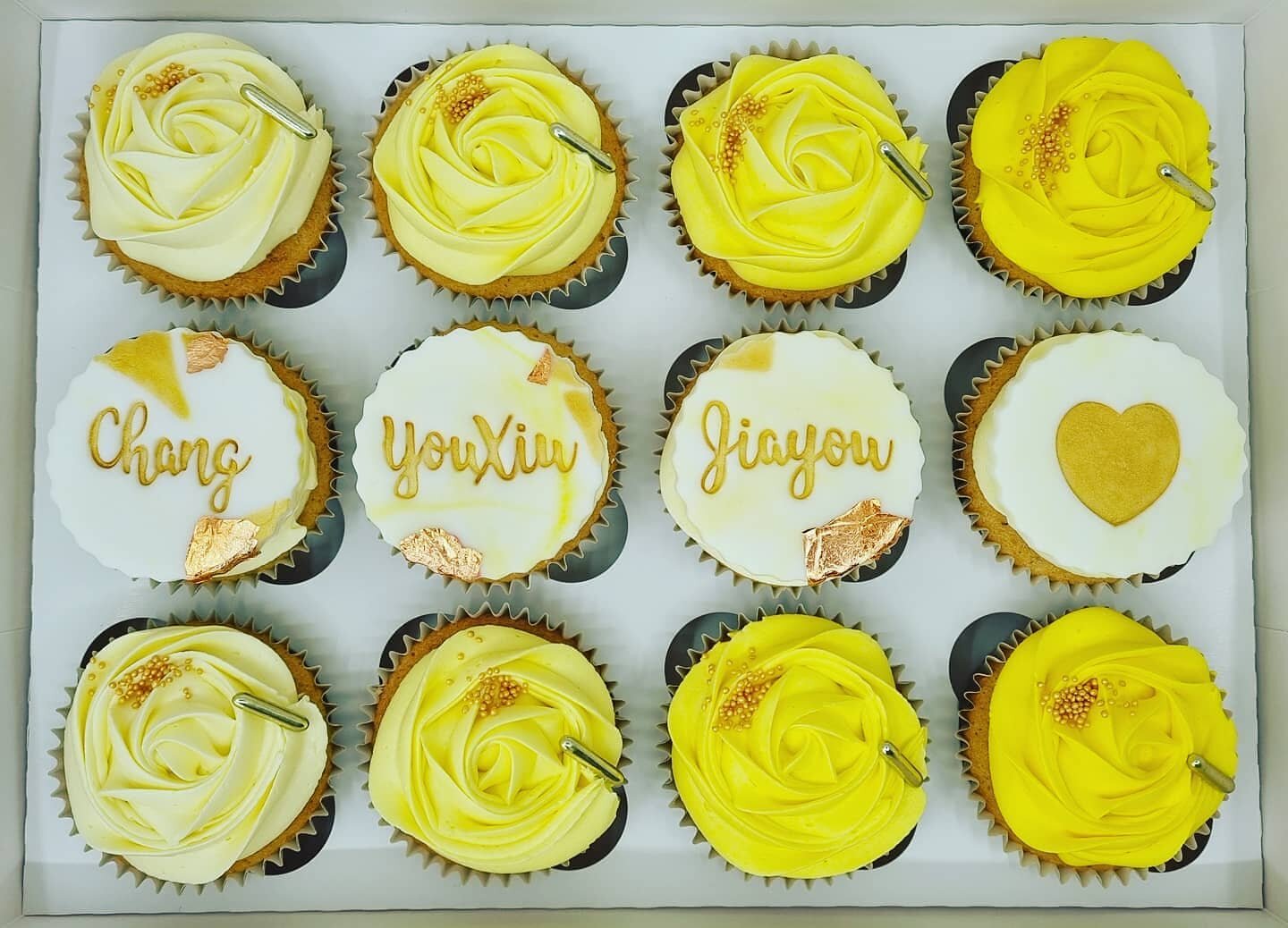 Yellow Ombre Cupcakes