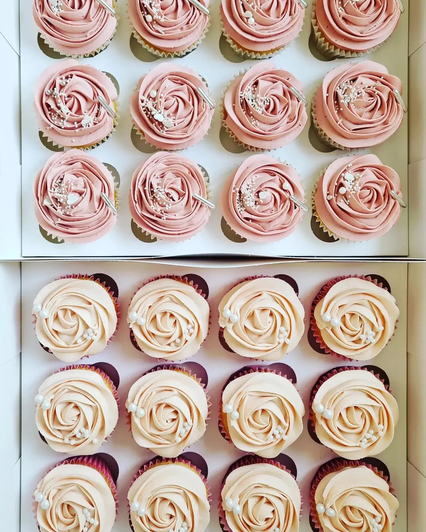 Dusky Pink Wedding Cupcakes