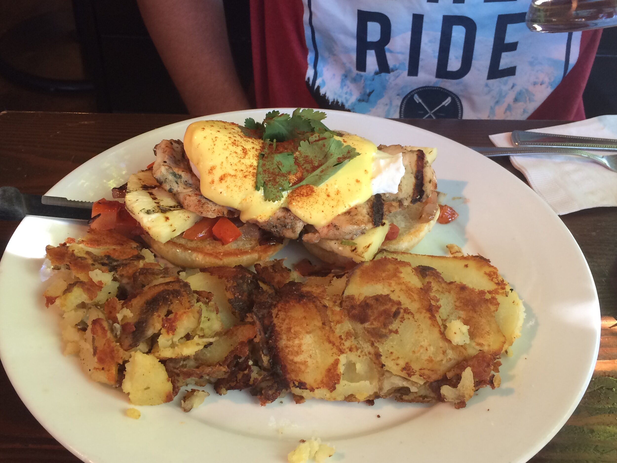 Jamaican Jerk Eggs Benedict - The Victorian Cafe