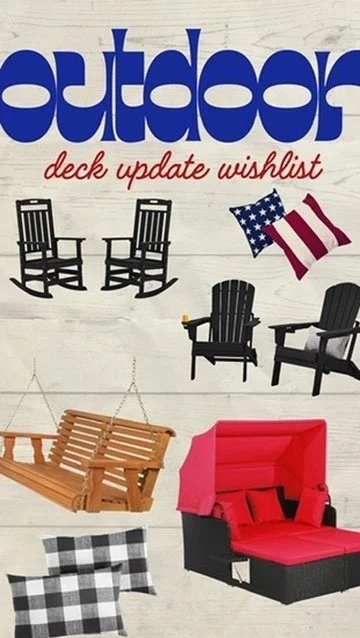 deck and outdoor furniture update