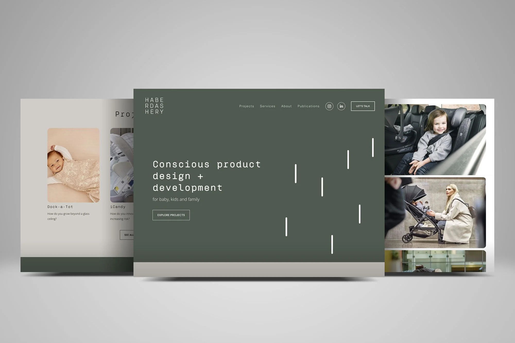 The Haberdashery: Web Design