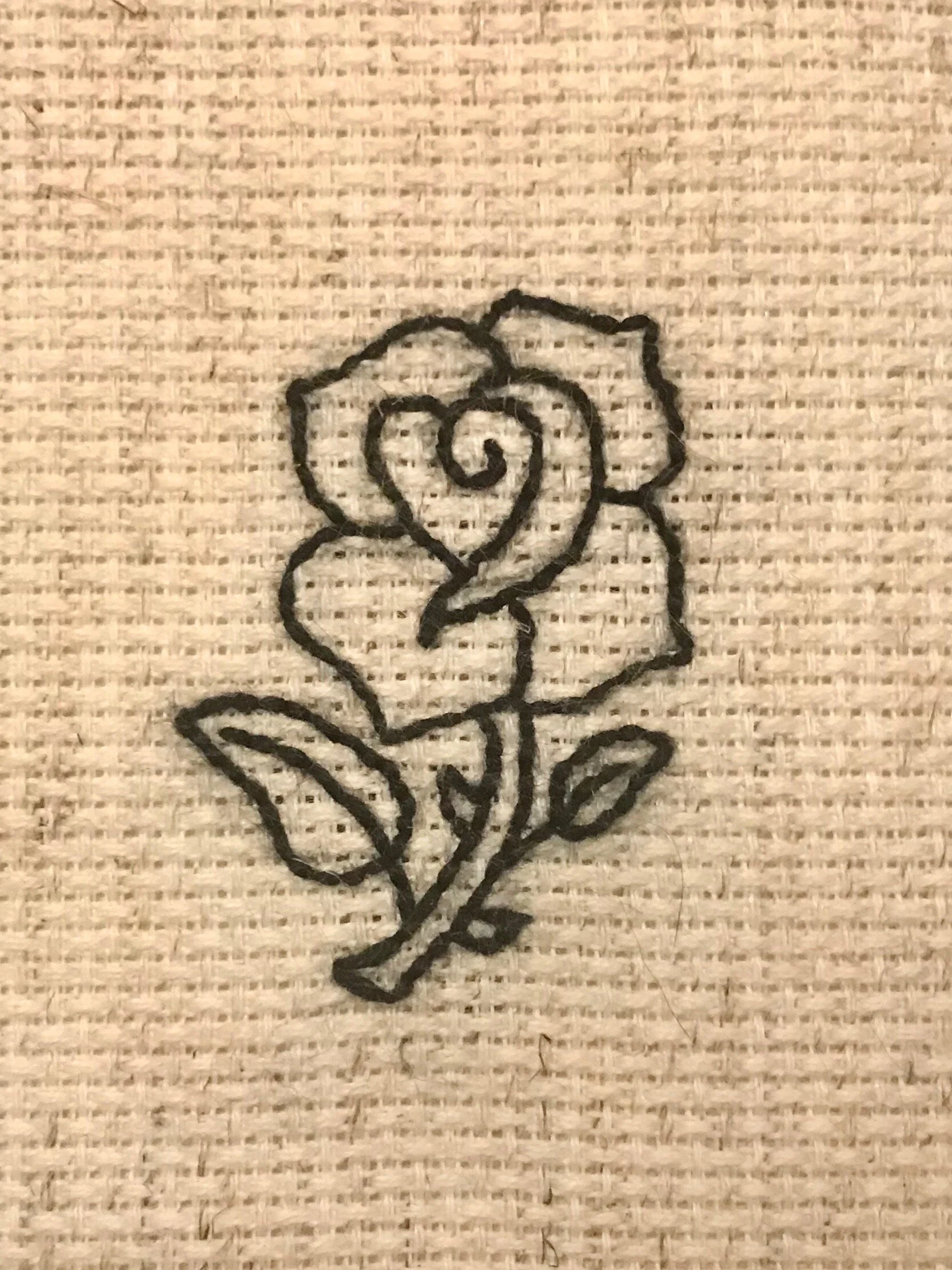  Tarot Card Embroidery Series -  La Rosa  (2017) 