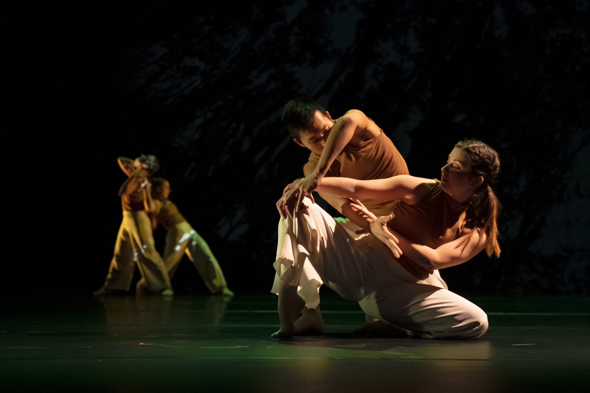  Photography by Benjamin Lappalainen Pictured: Anissa Gregorio, Ethan Kim, Kathleen Pick, &amp; Barbara Simms Choreography by Joel Taylor Costume Design by Alessia Urbani Lighting Design by Emerson Kafarowski Projection Design by Sam Skynner 