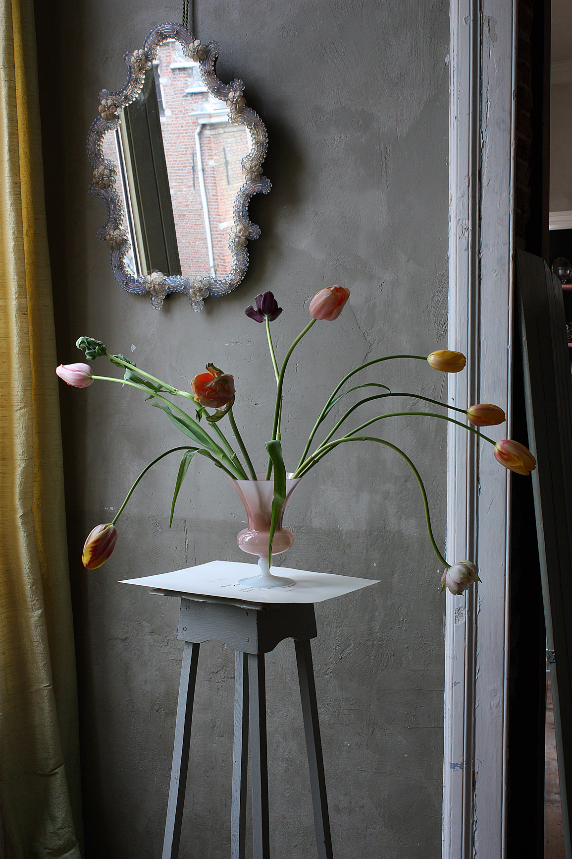 Opalina Still Life with Tulips, Antwerp, 2013