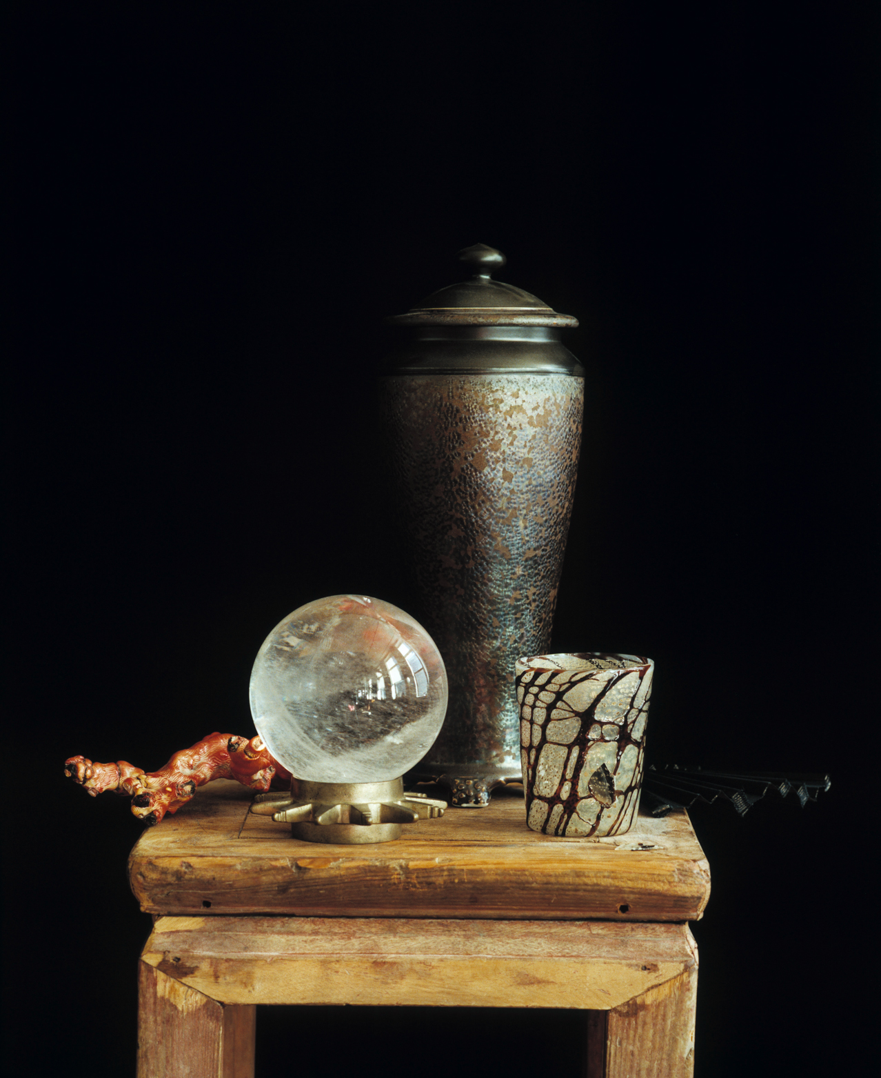 Still Life with a Coral Branch and a Crystal Globe, NYC, 2002.