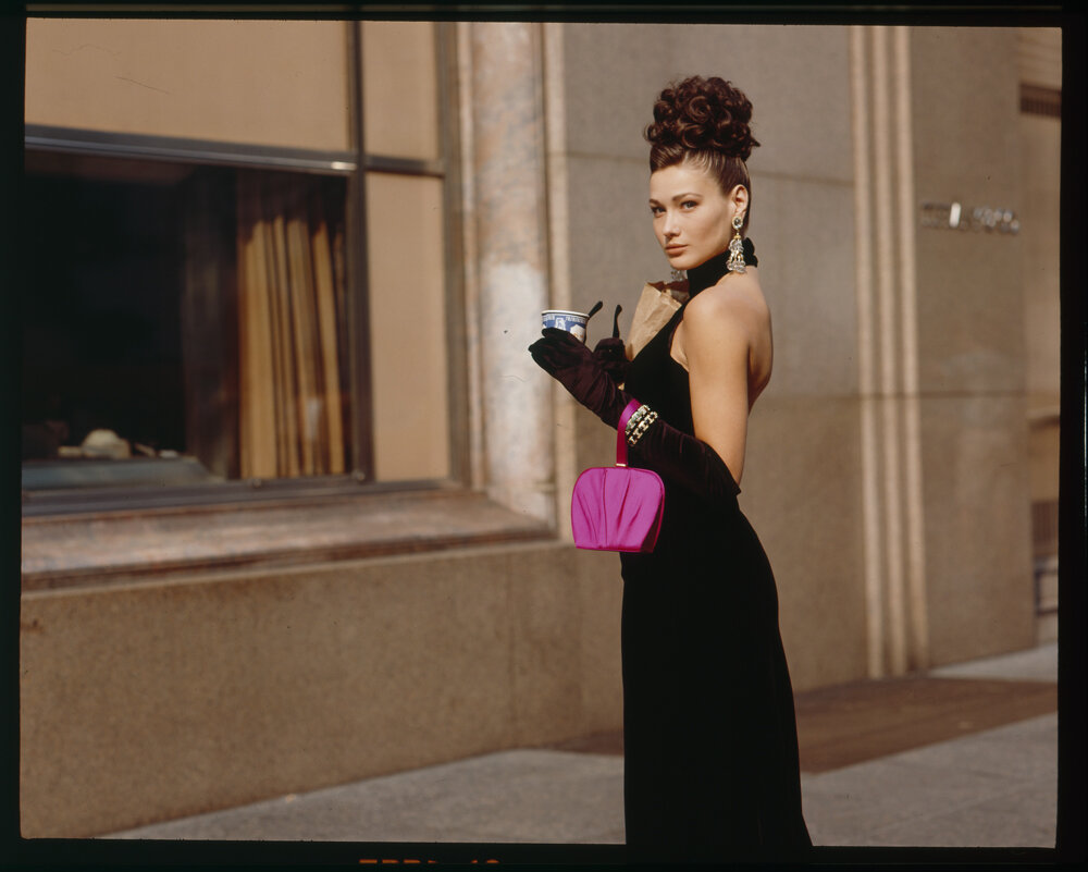 Carla Bruni, Breakfast at Tiffany's, NYC, 1989