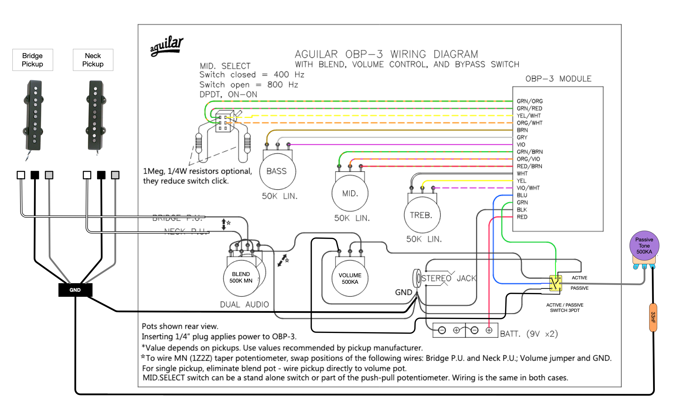 Wiring Instructions Seymour Duncan