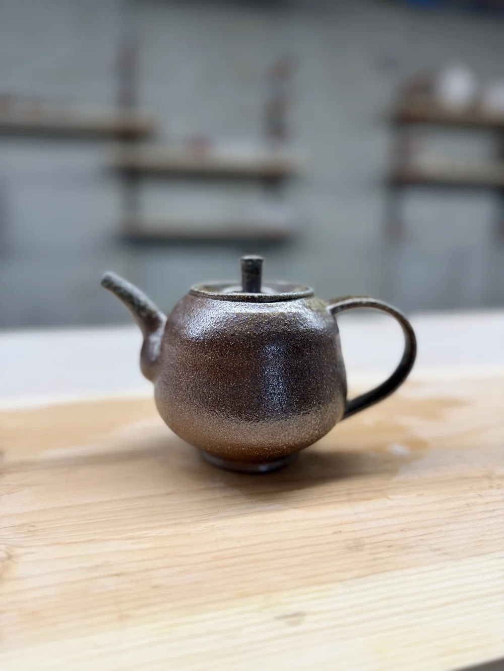 maimai☆handmade27 Woodfired Teapot 550 ml — Miki Shim Ceramics
