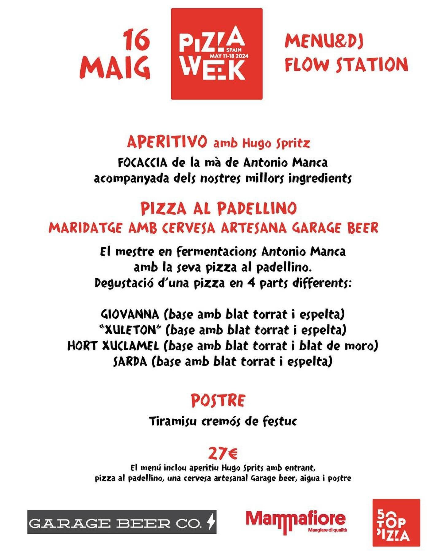 Aix&ograve; &eacute;s dem&agrave;! Amb @tonifood_ i @garagebeerco 
Dem&agrave; Amore per la Pizza al Padellino.
Seguim amb les activitats de la #PizzaWeek
Reserves - www.mecanicpizza.com
-
#PizzaArtesana #PizzaNapoletana #AmoreperlaPizza #SantCugat