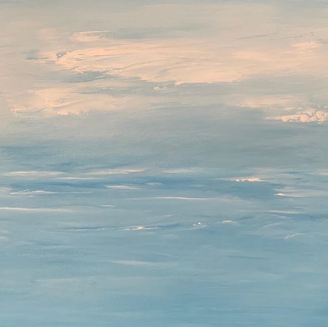 Sunday painting. #seascape #painting #acrylic #ocean