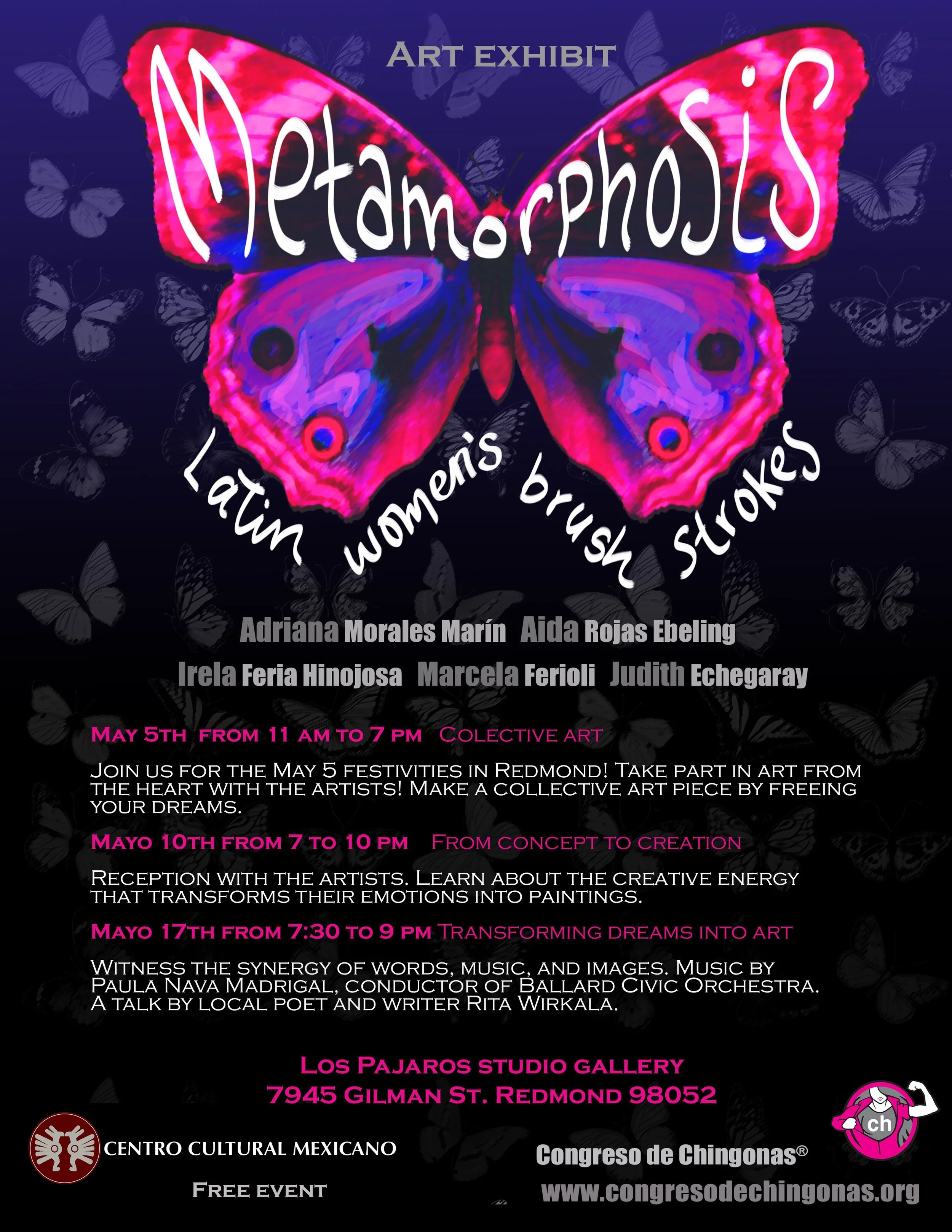 Strokes of Latina women. Exhibition and programming May 5 to 17, 2018