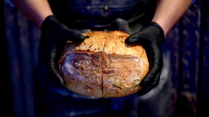 Flavored sourdough, available Friday through Sunday.

Our daily bread lineup includes baguettes, sesame baguettes, and classic sourdough.
Challah and flavored sourdough  drop Friday&ndash;Sunday. Stuffed baguettes Saturdays and Sundays. 

Also availa