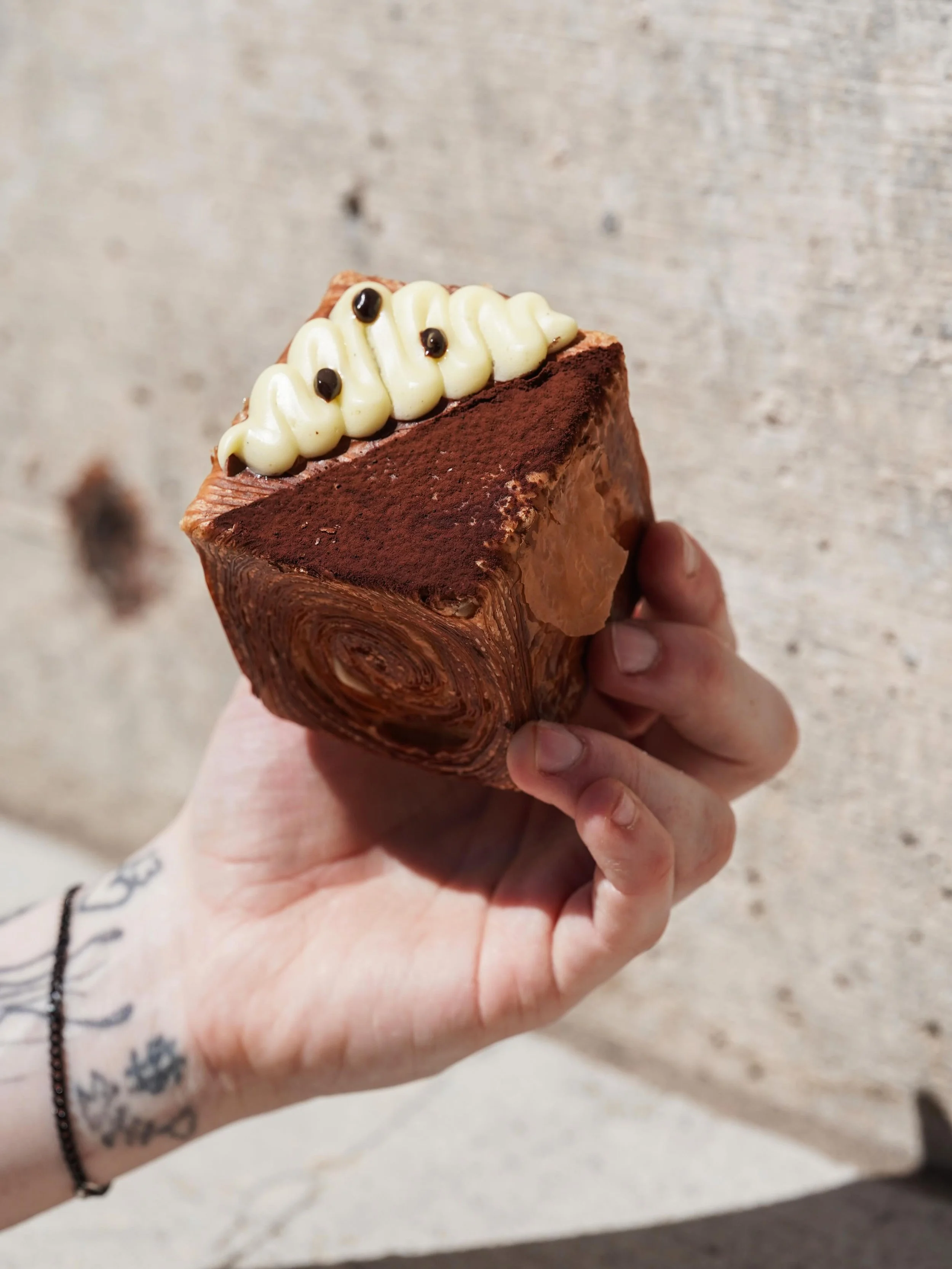 Not us dropping a tiramisu cube filled with mascarpone english and coffee cremeux and acting like it&rsquo;s normal. it&rsquo;s not normal. come try it.