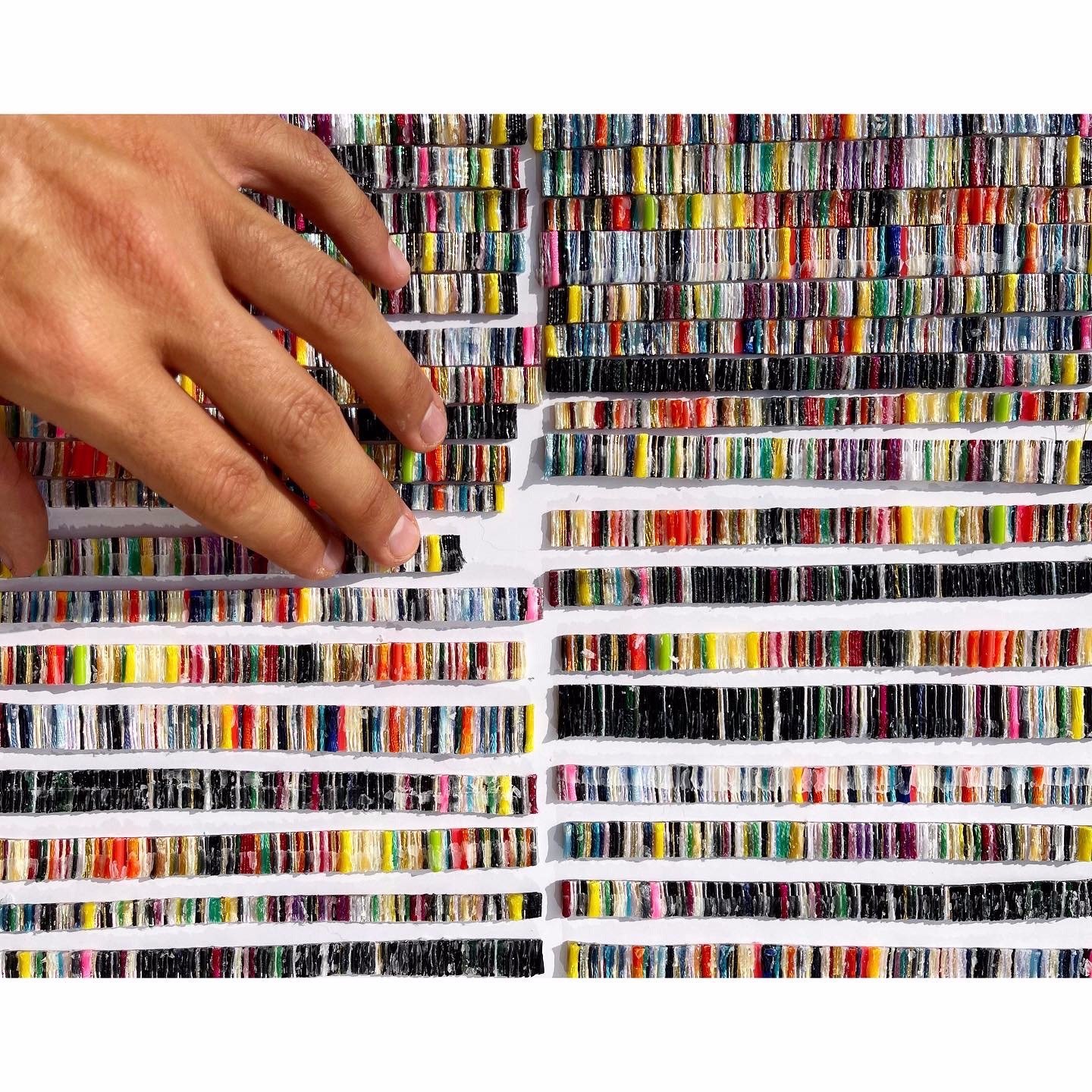 The versatility of "Mosaic" is a key aspect of its design. The art composition can cover any surface, adapting effortlessly to various spaces, whether indoor or outdoor. It can enliven feature walls in commercial spaces, create a captivating focal p