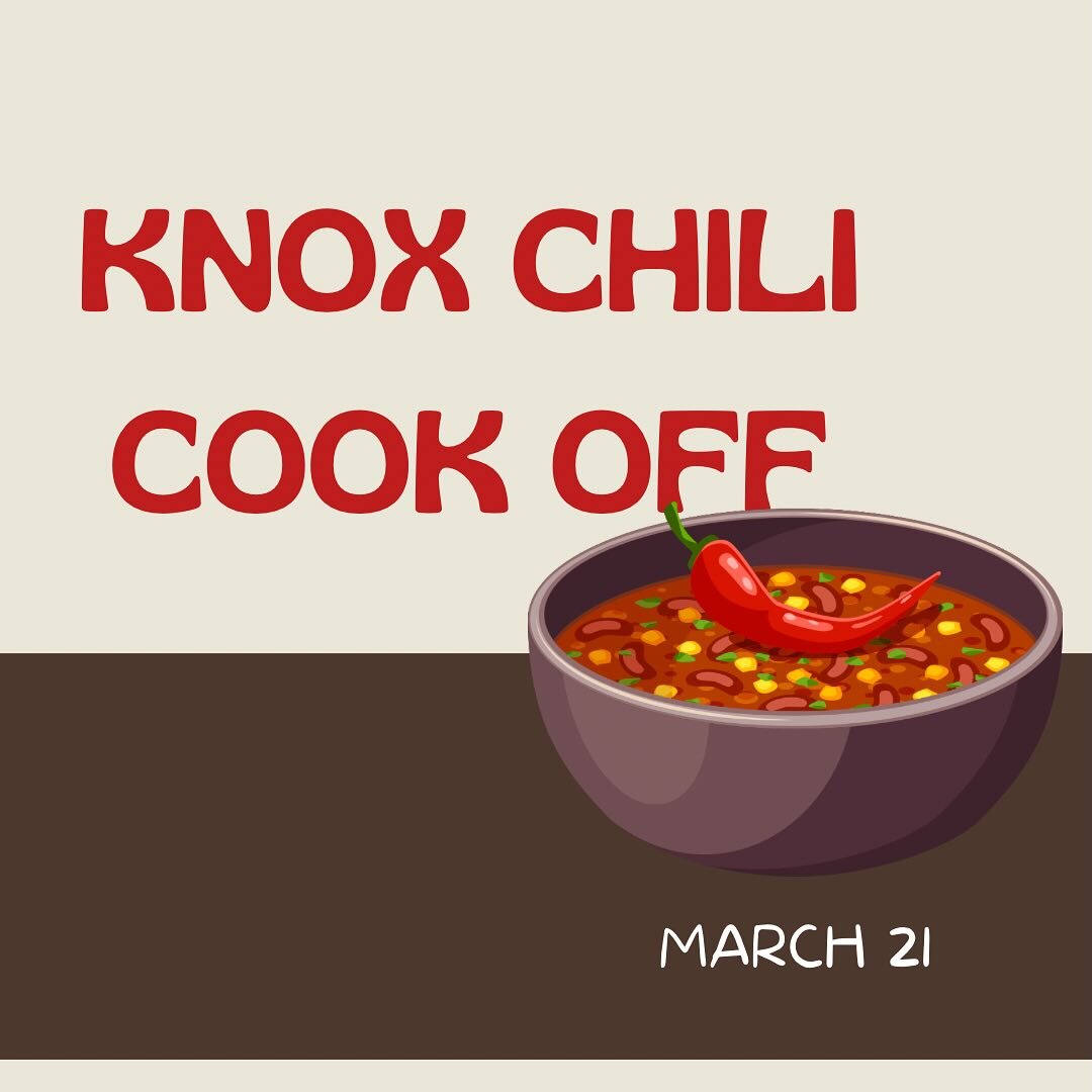 Next Thursday at 6pm is our first annual CHILI COOK OFF! There will be prizes and spices and merriment! You can sign up to bring a chili or side in the ENews! See you there!