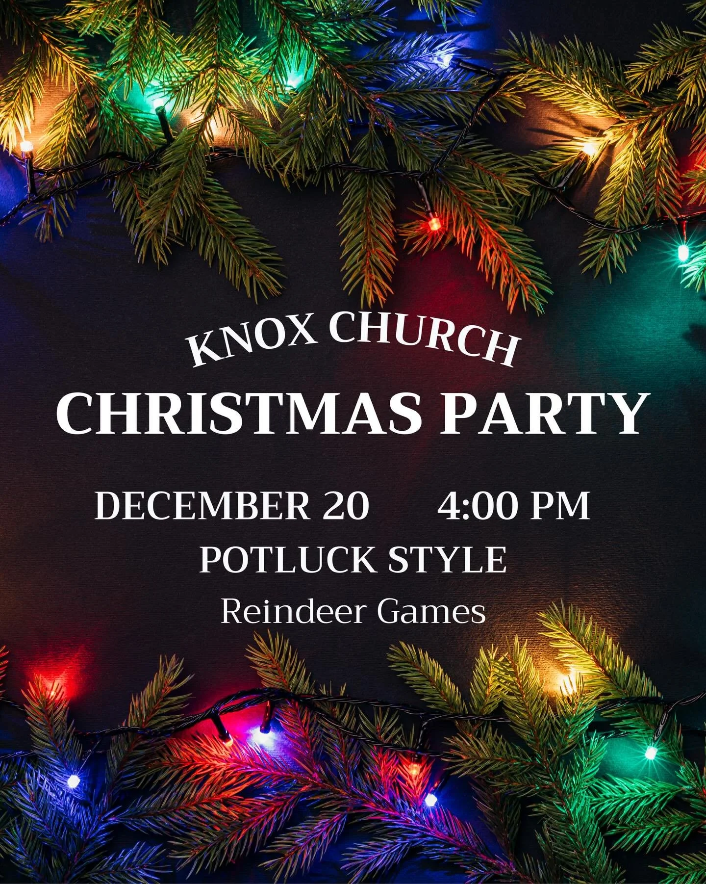 Join us for our Christmas party on Saturday, December 20!