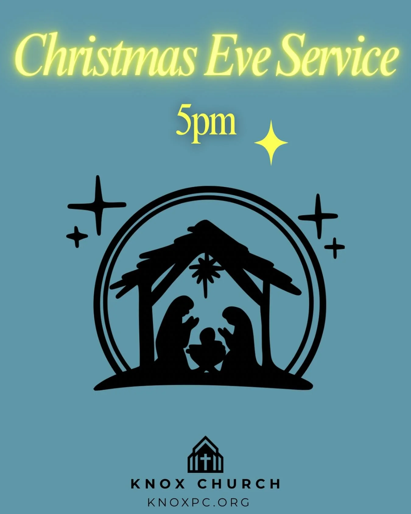 Join us at 5pm on Christmas Eve!