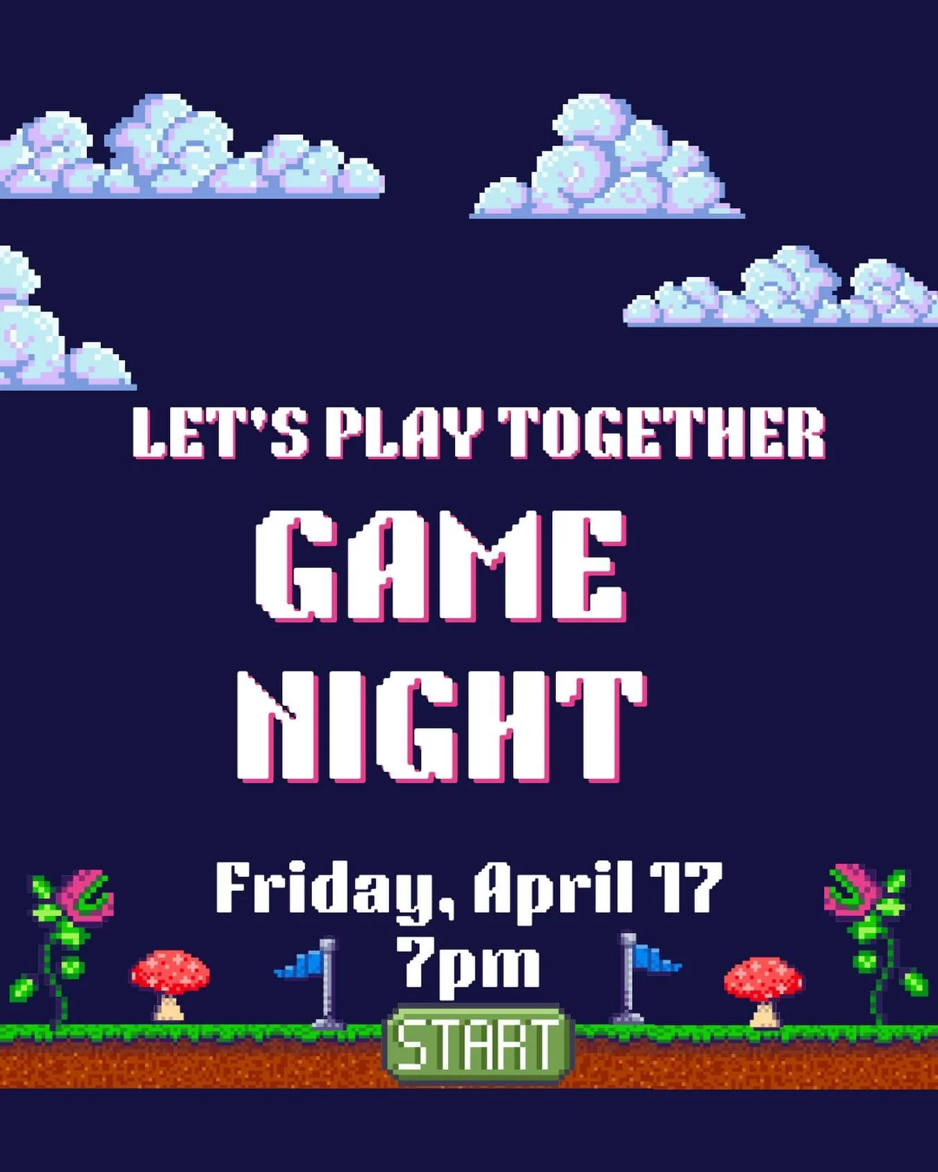 Come and join us for a family-friendly game night on Friday! 7pm at Knox.