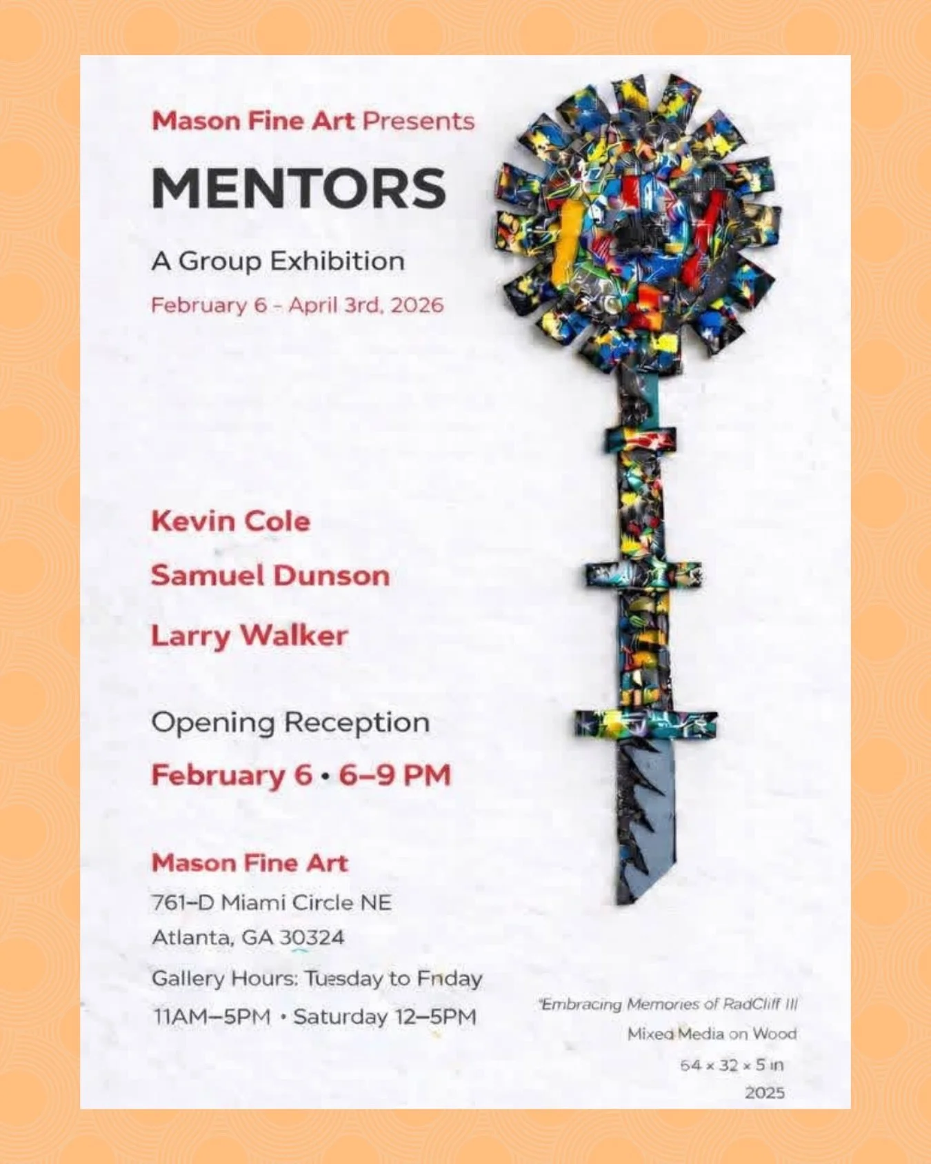 Our Honorary Friend, Kevin Cole, is making waves once again! He has a remarkable new opening in Atlanta, GA located in the prestigious Miami Circle Art District at Mason Fine Art! 

Don&rsquo;t miss this incredible opportunity to witness Kevin&rsquo;