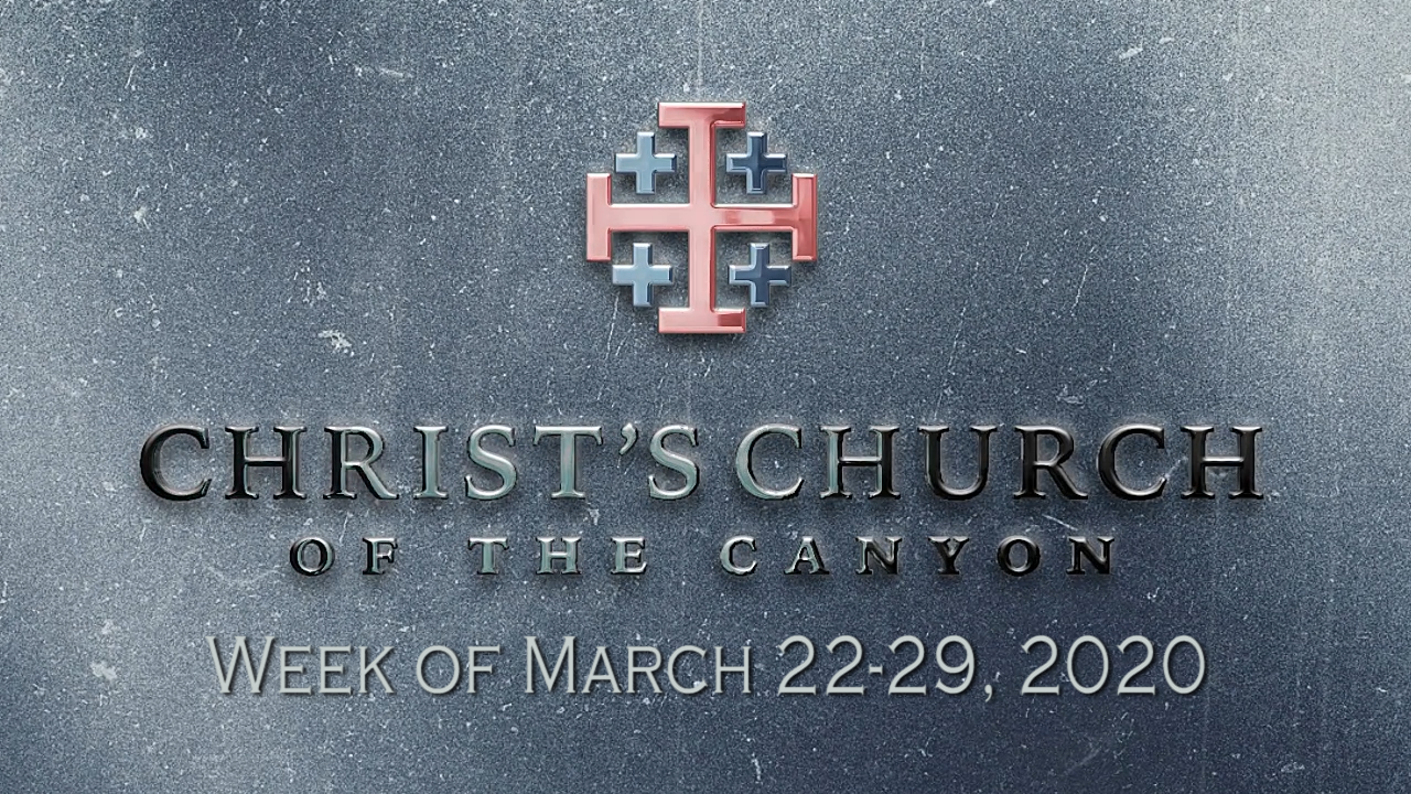 Sermon: March 29, 2020