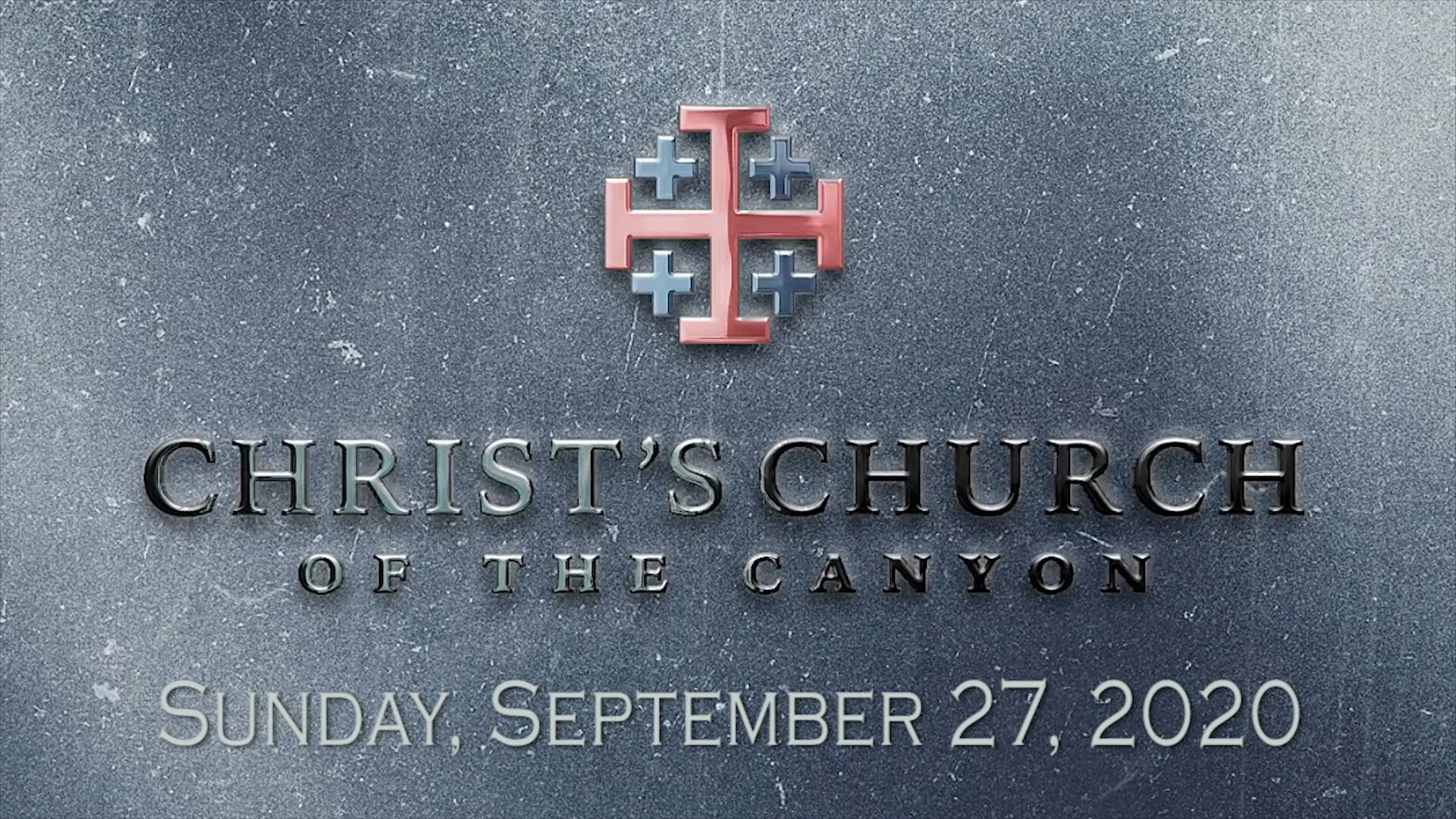 Sermon: September 27, 2020