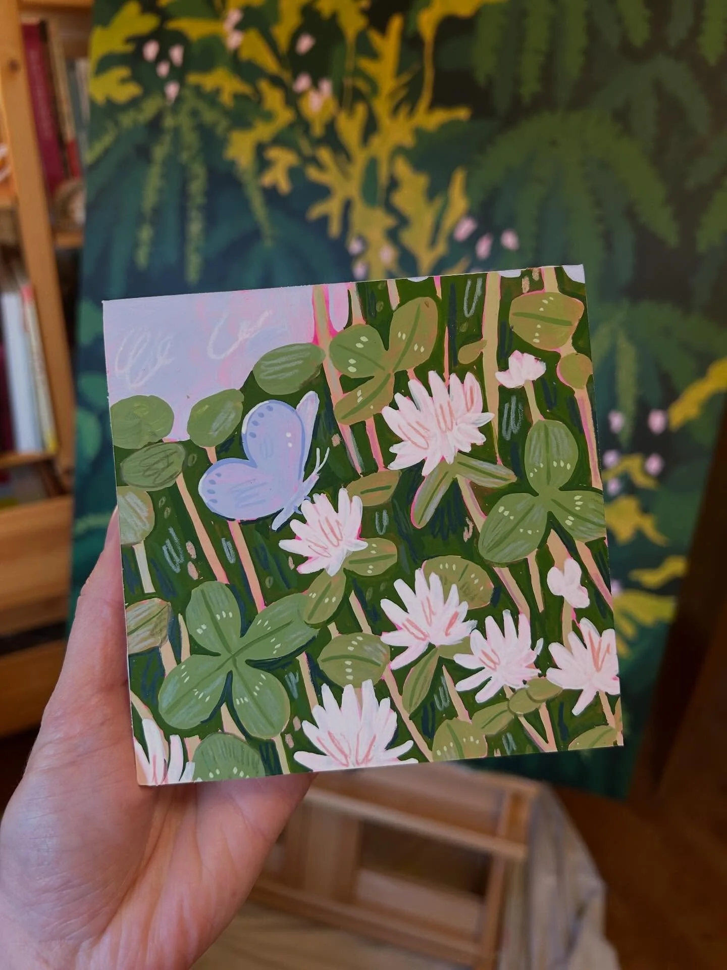 &ldquo;Hope&rdquo; is my third and final piece I made for the upcoming group show, &ldquo;loud &amp; clear&rdquo; opening this weekend at @thepurpledoorpdx 
See the whole collection and hundreds of other 5x5&rdquo; artworks at the opening Friday &amp