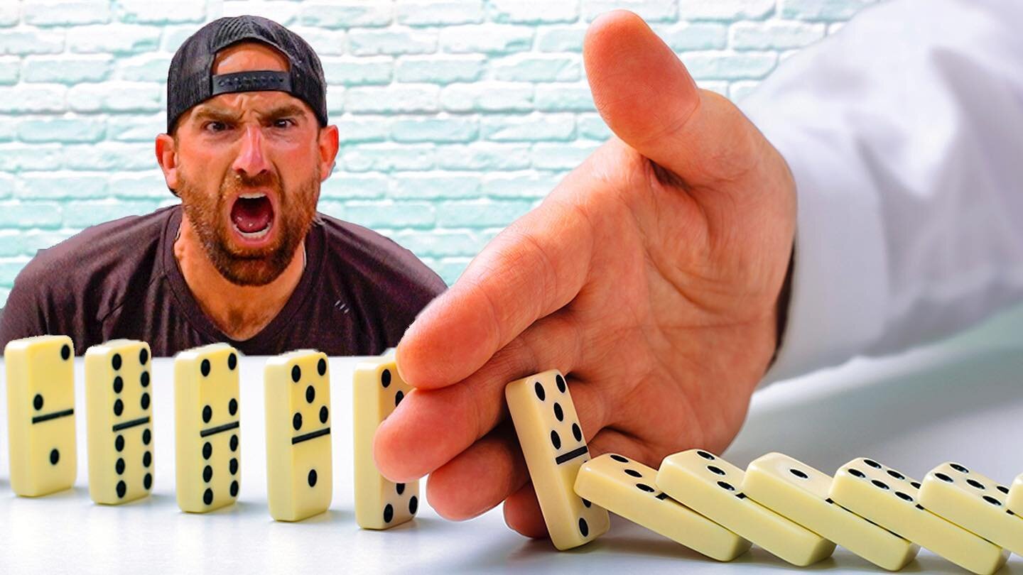 Types of Domino Builders 3 ft. Ty from @dudeperfect is live! watch out&hellip; rage monster may appear if you upset @tylerntoney 😡 link in bio!