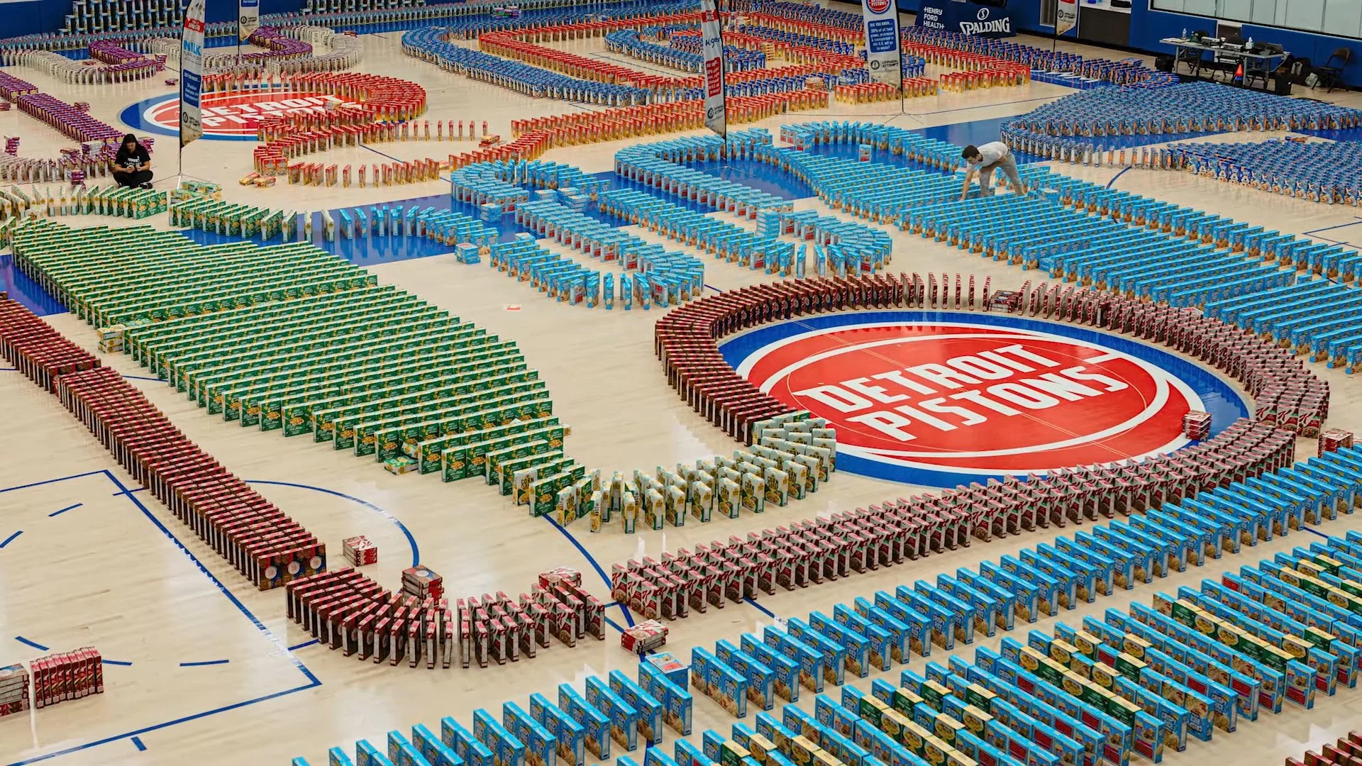 New Guinness World Record: Most Cereal Boxes Toppled as Dominoes