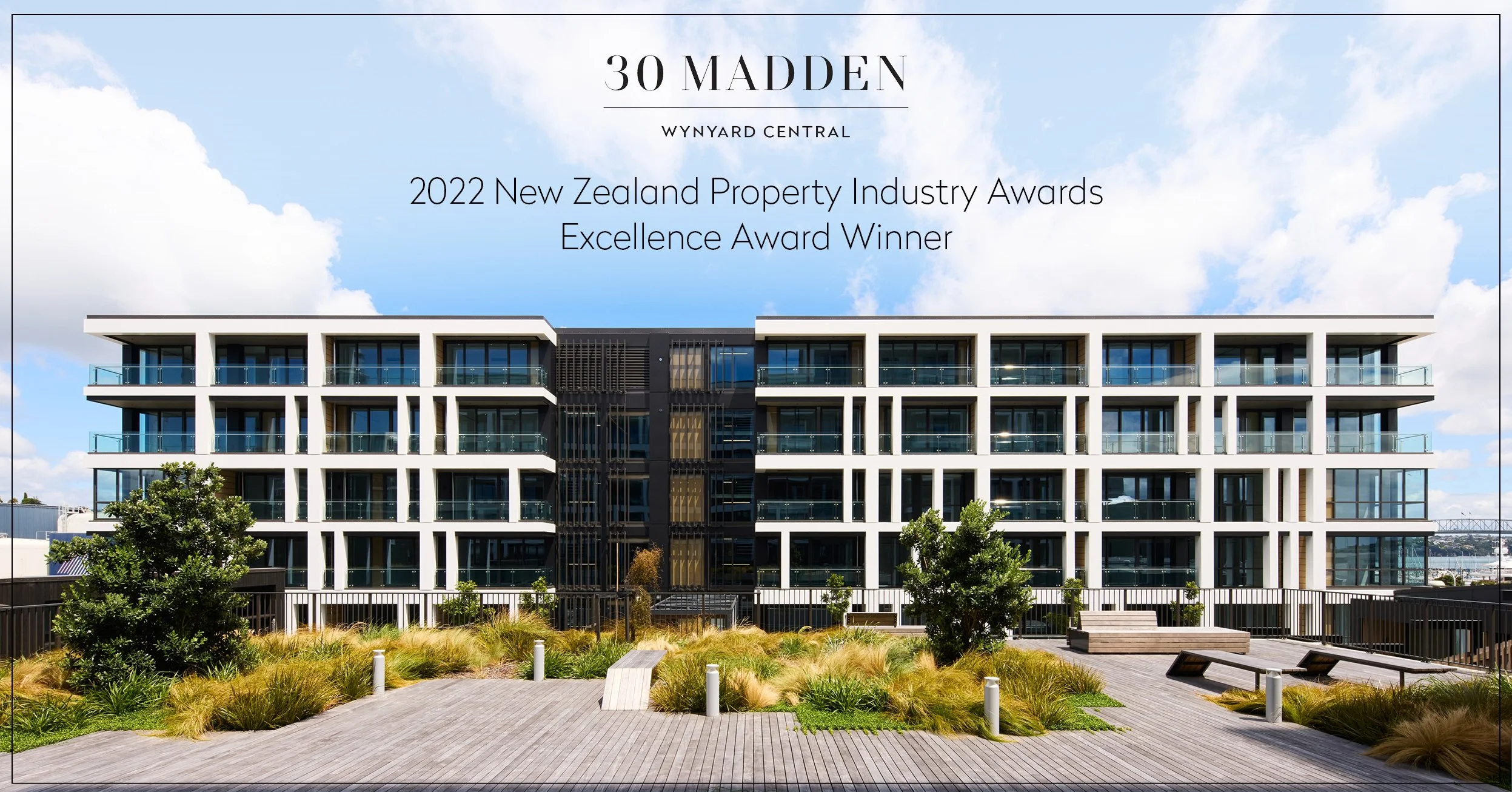 30 Madden wins Excellence Award at 2022 NZ Property Industry Awards